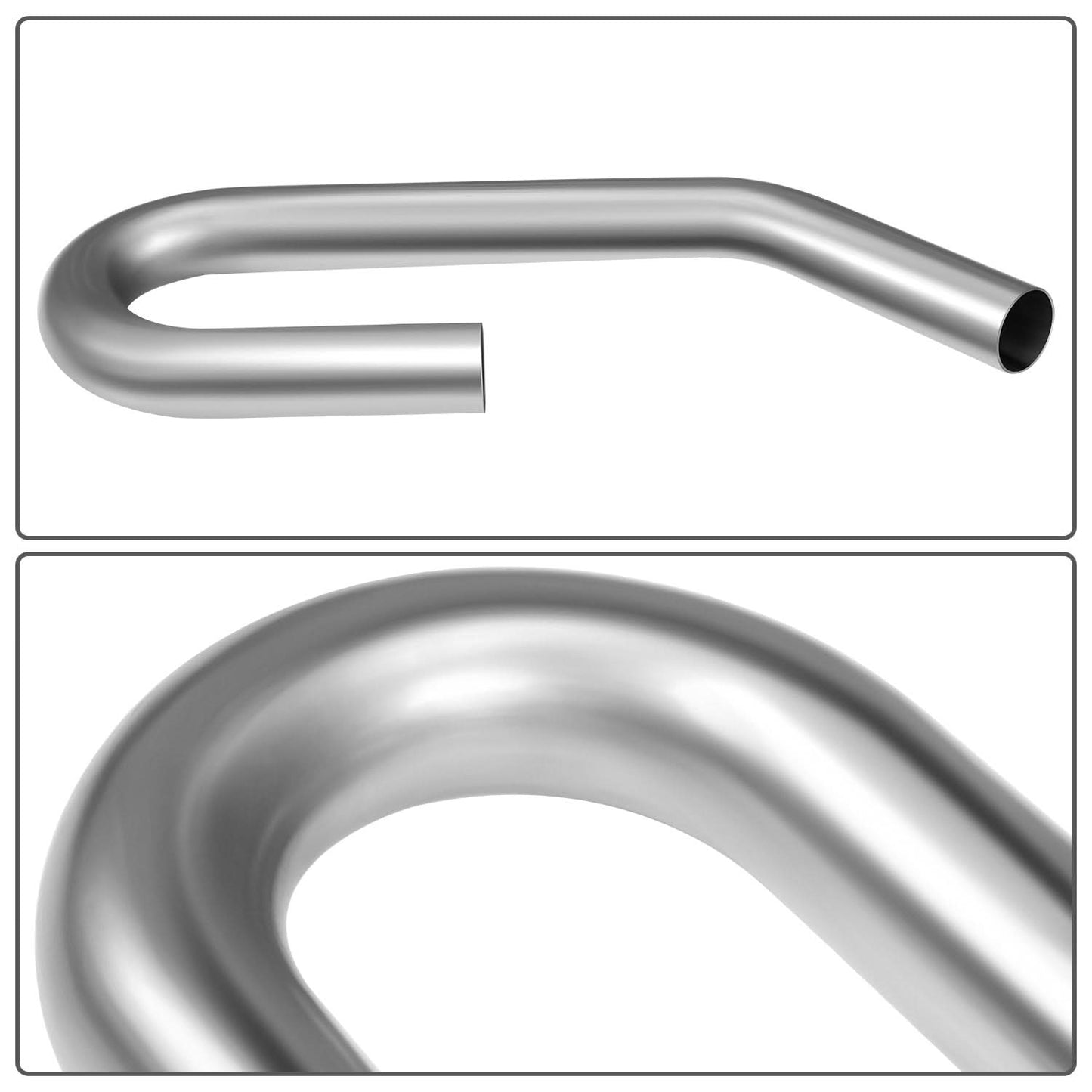 3" OD 45 & 180 Degree U-Bend Exhaust Pipe Tubing 18-Gauge