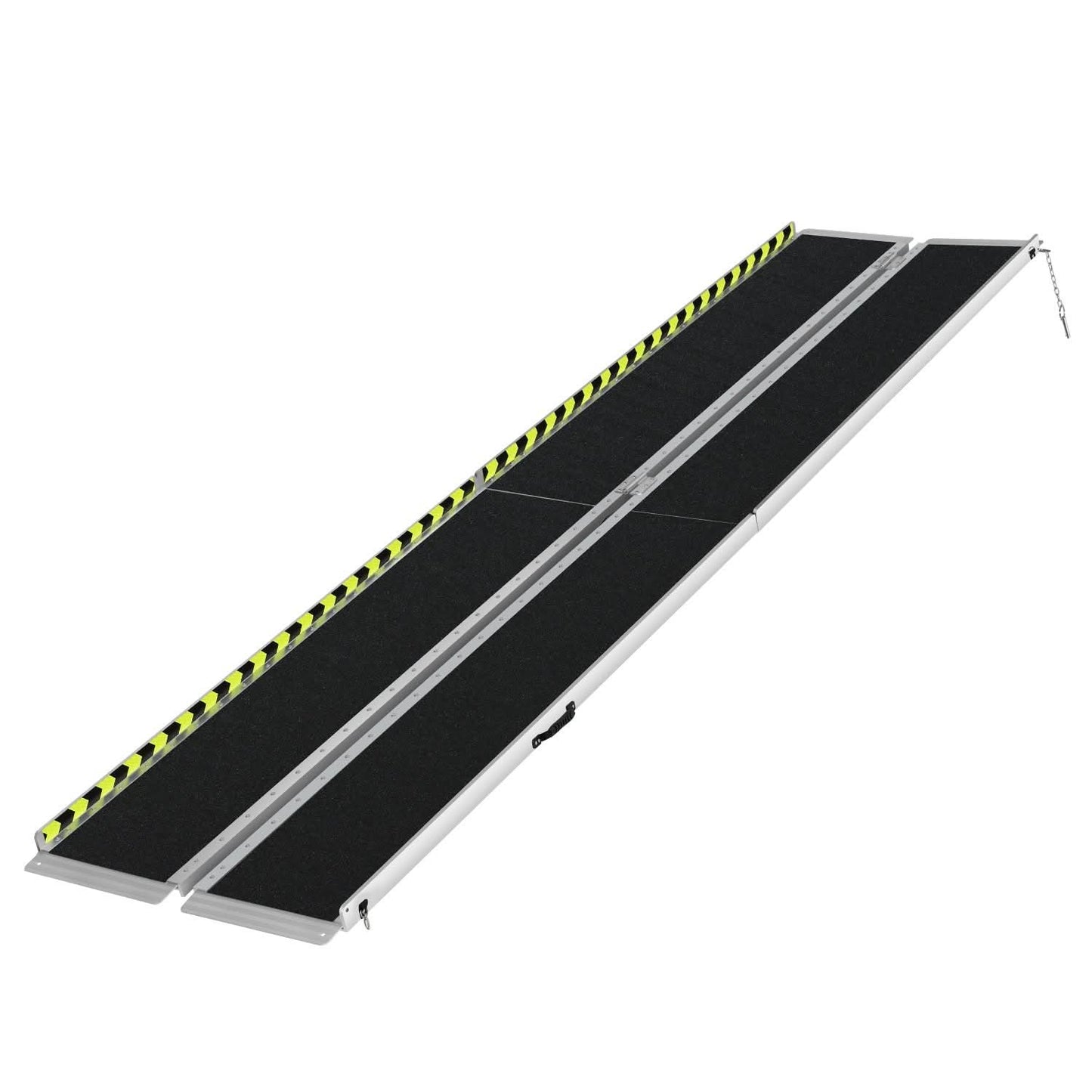 Aluminum Wheelchair Ramp 29" W x 10' L x 2" H - Metallic Black
