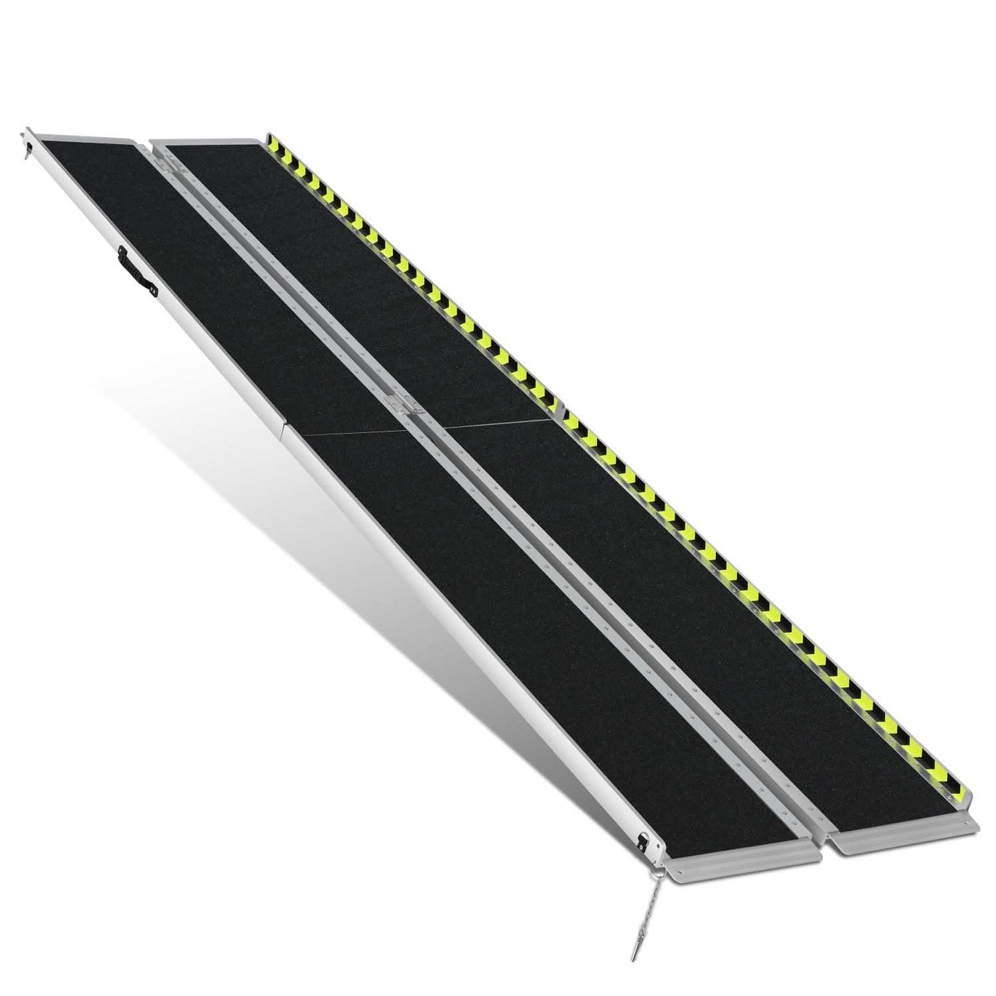 Aluminum Wheelchair Ramp 29" W x 10' L x 2" H - Metallic Black