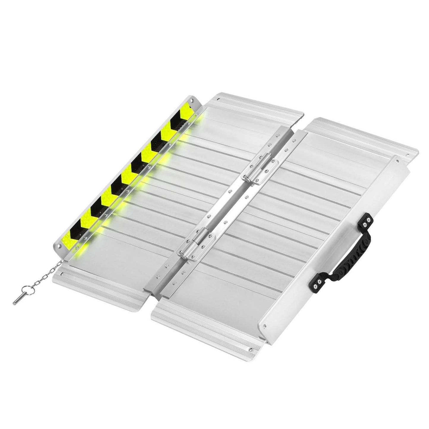 29" W x 2' L Aluminum Wheelchair Loading Ramp - Silver