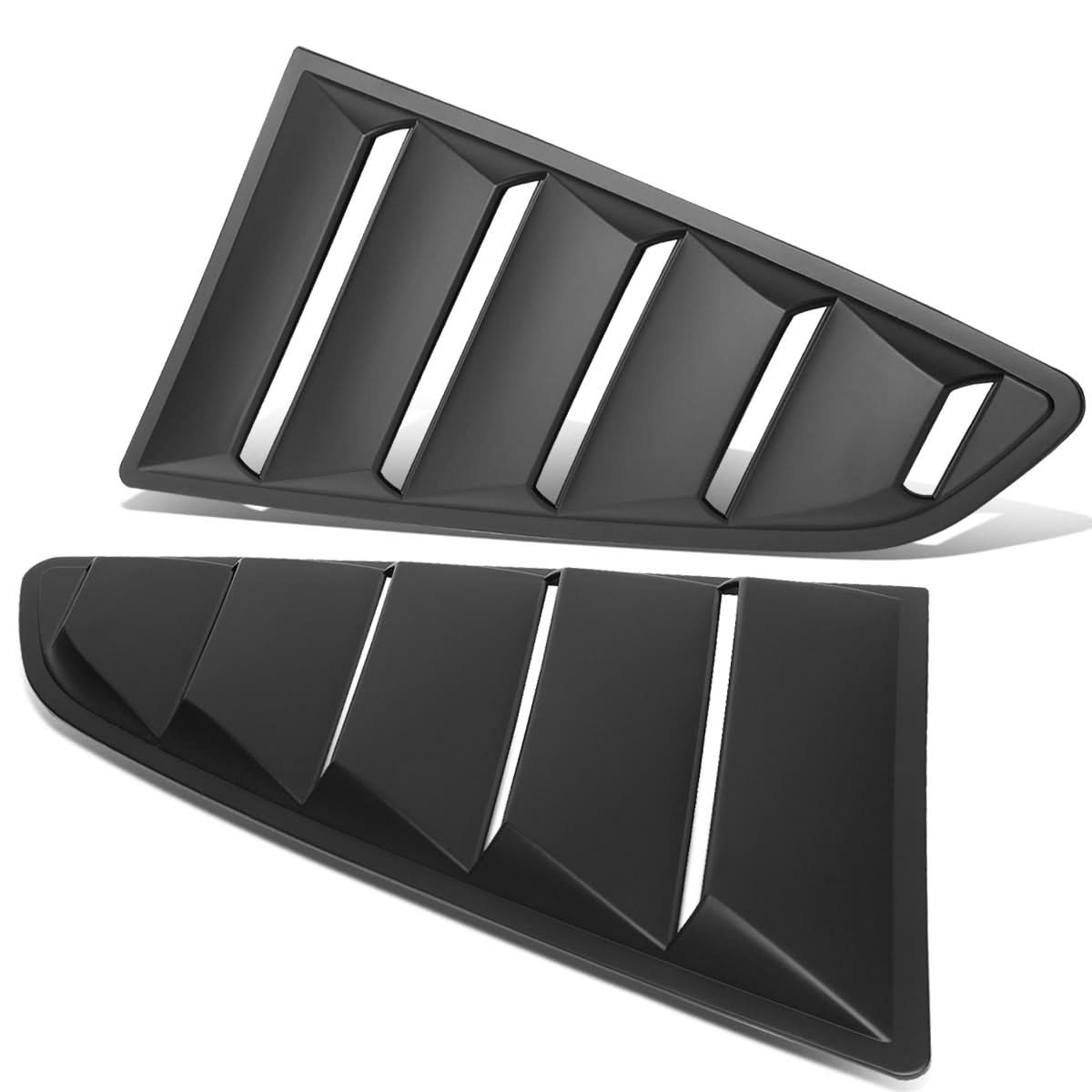 2015-2018 Ford Mustang Quarter Window Louvers - Black