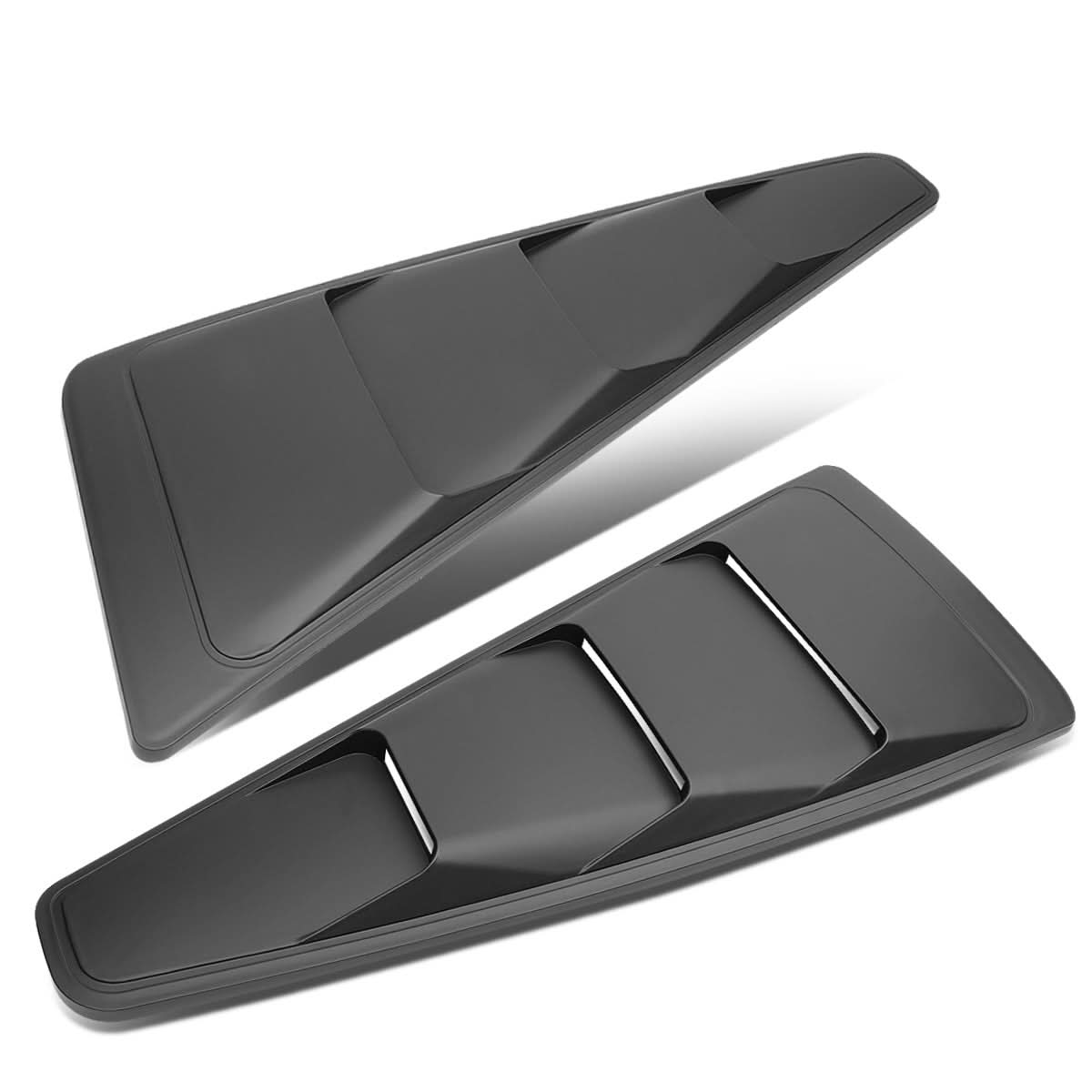 05-14 Ford Mustang Quarter Window Louvers 2PC Set Black