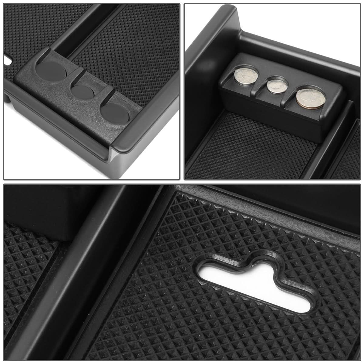 10-18 Toyota 4Runner Center Console Organizer Tray - Black