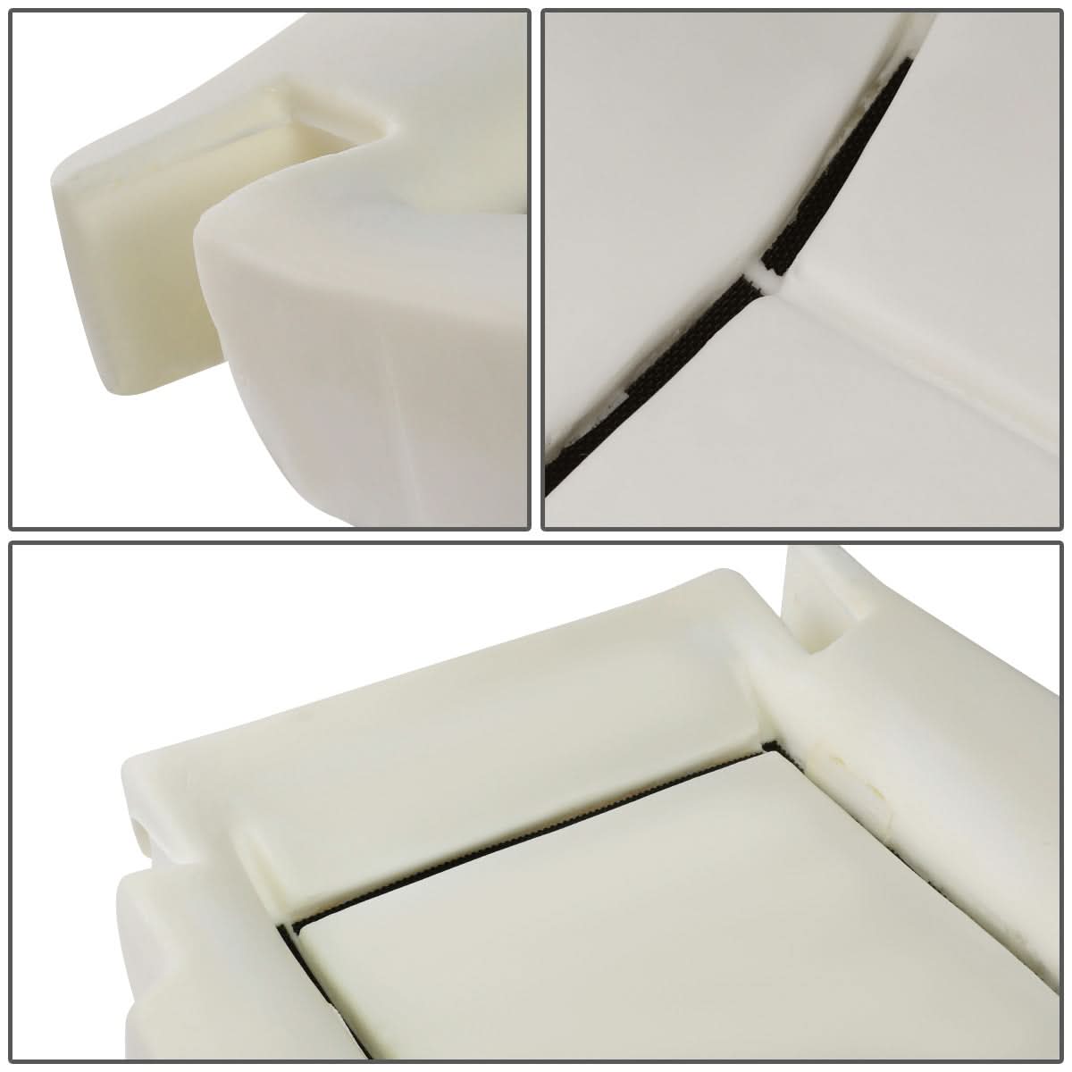 06-10 Dodge Ram Driver Side Seat Cushion Pad - White