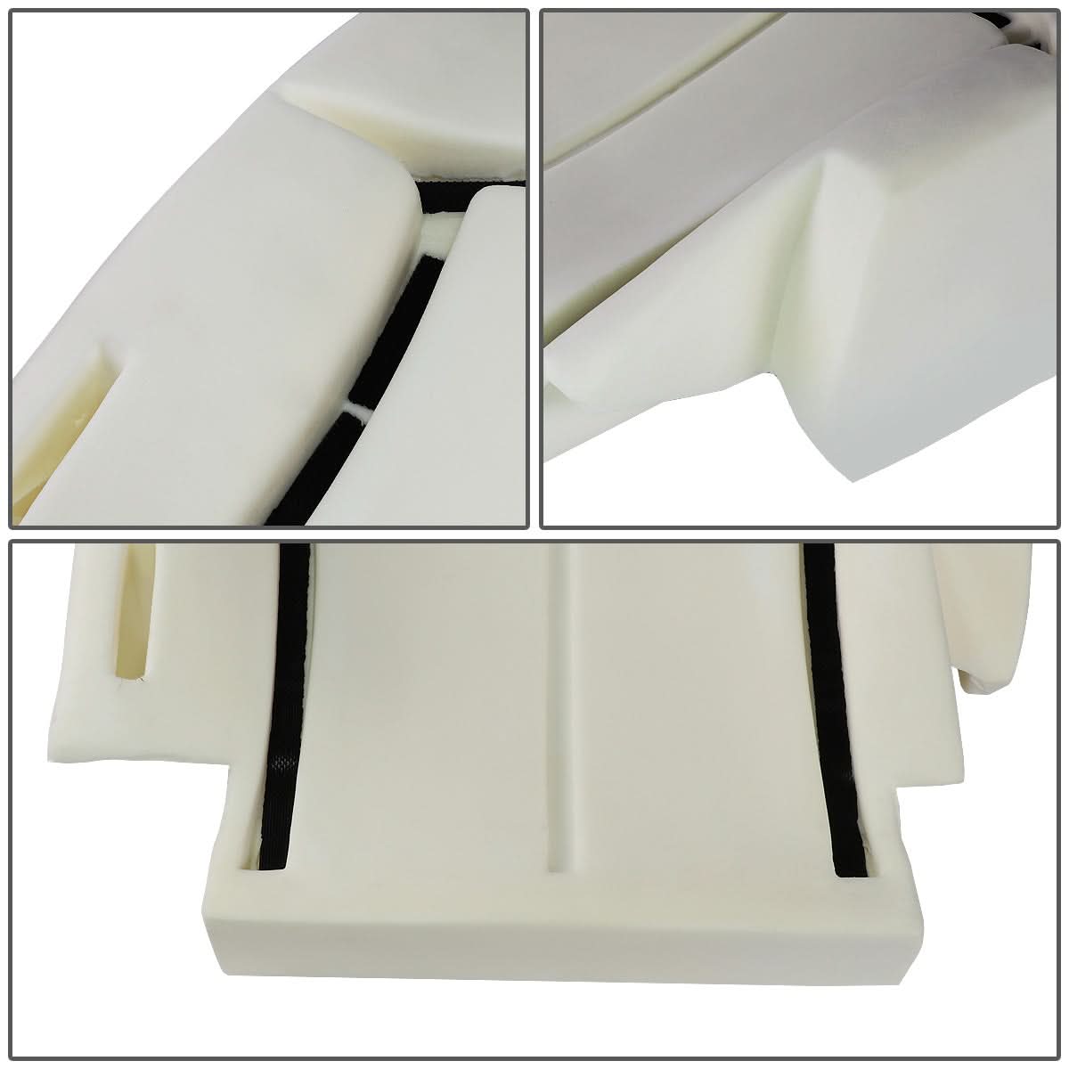 99-02 Chevrolet Silverado White Seat Cushion Pad 50/50 Bucket Seats