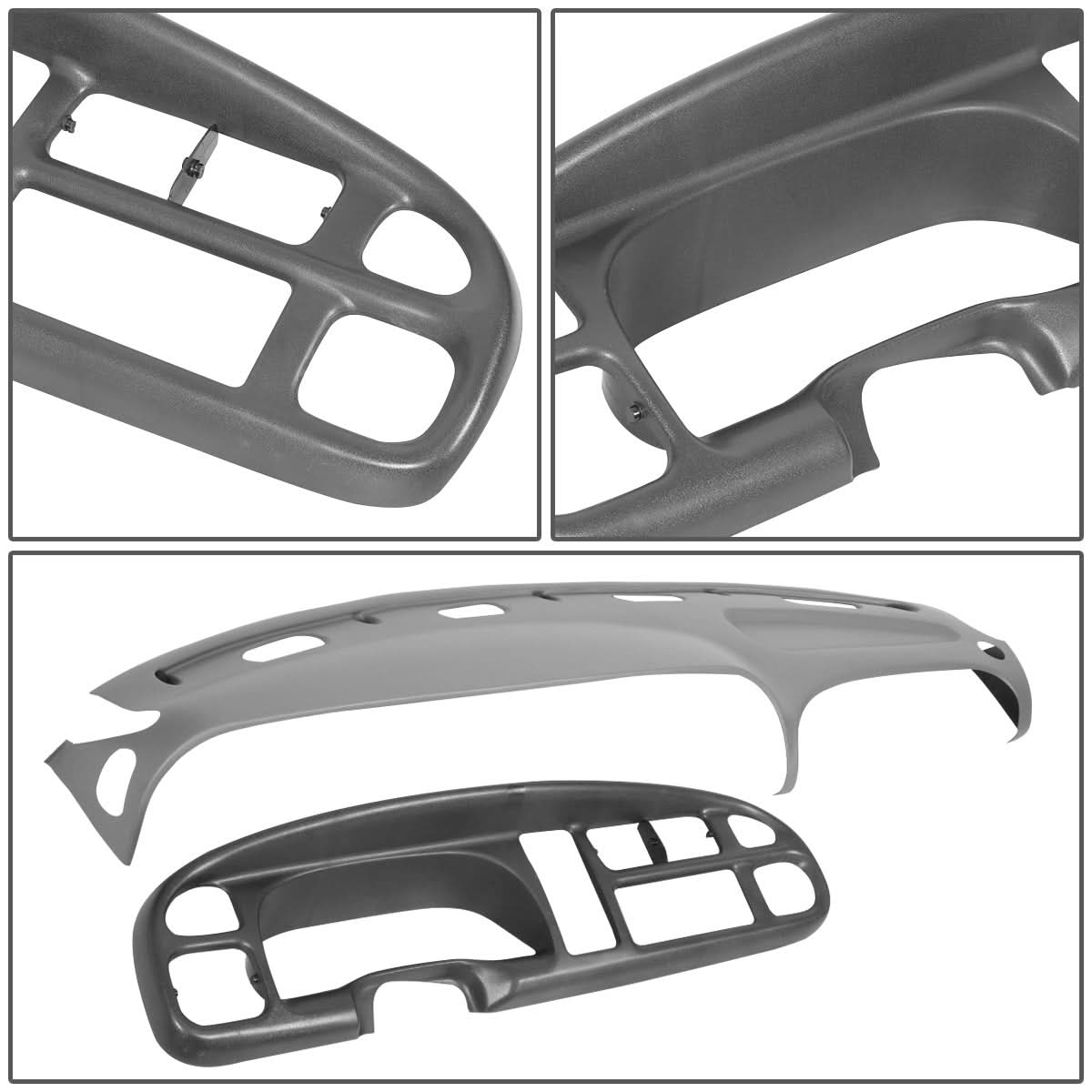98-02 Dodge Ram Dashboard Cover Cap - Black
