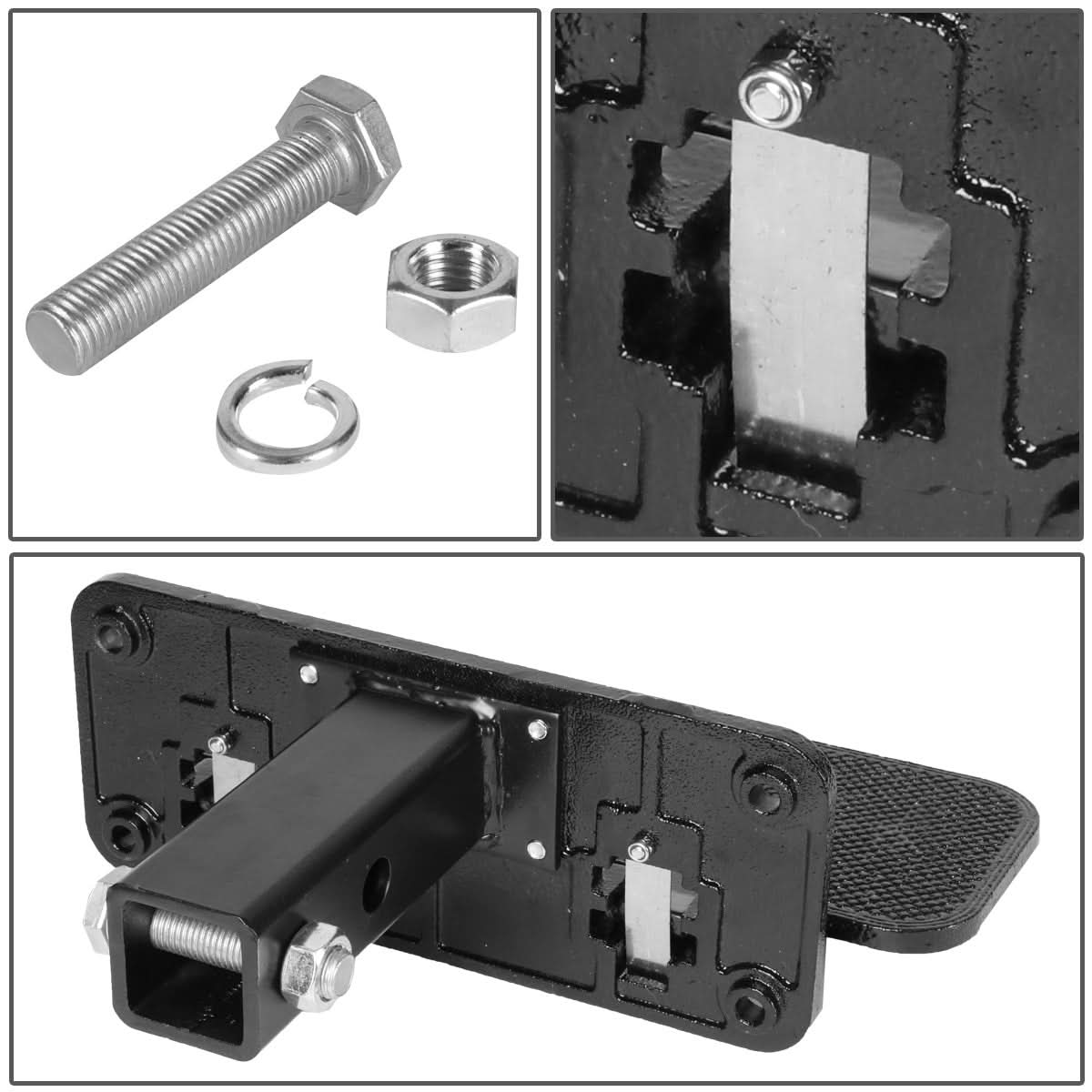 2 Inch Folding Hitch Step - Aluminum