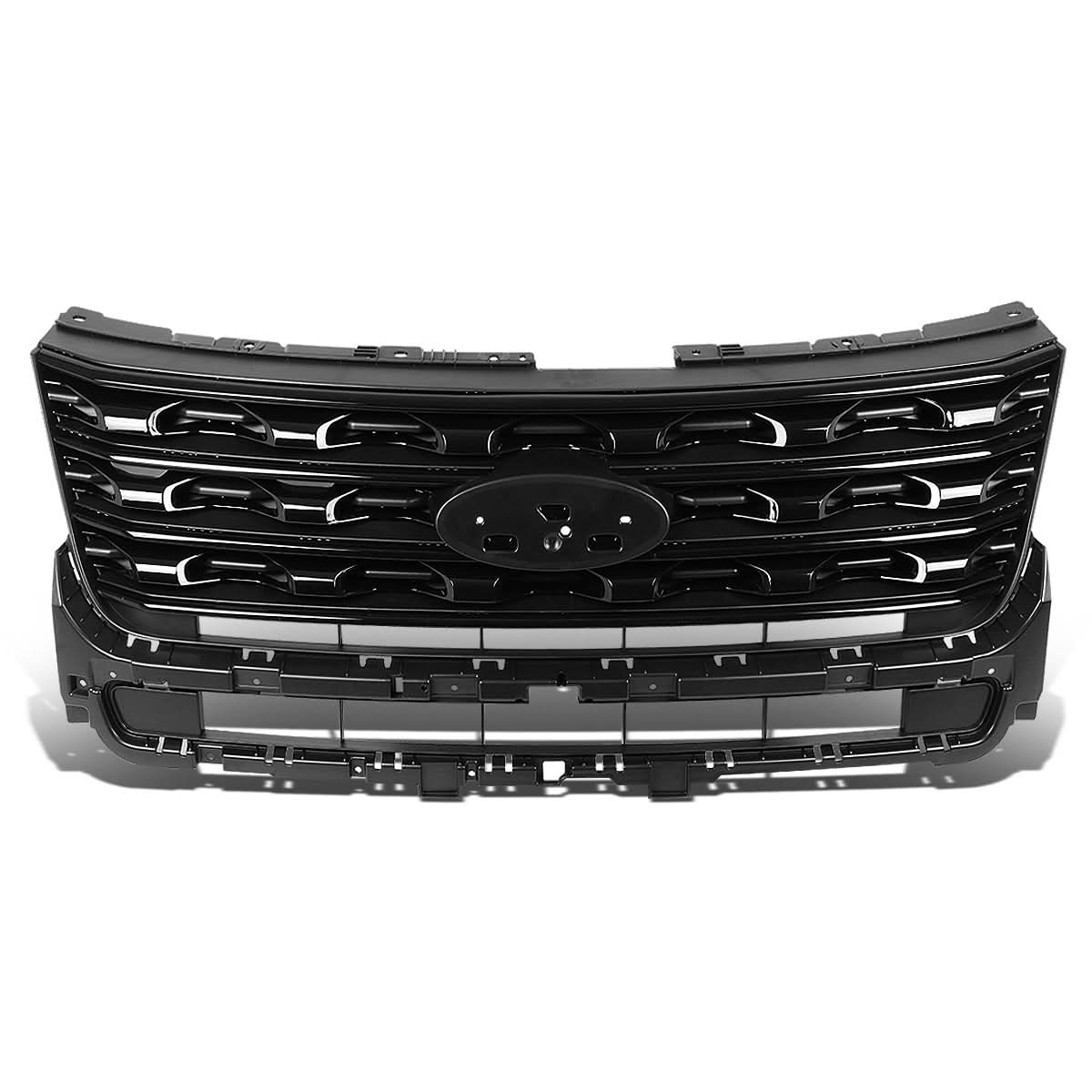 2016-2017 Ford Explorer OE Factory Style Glossy Black Grille