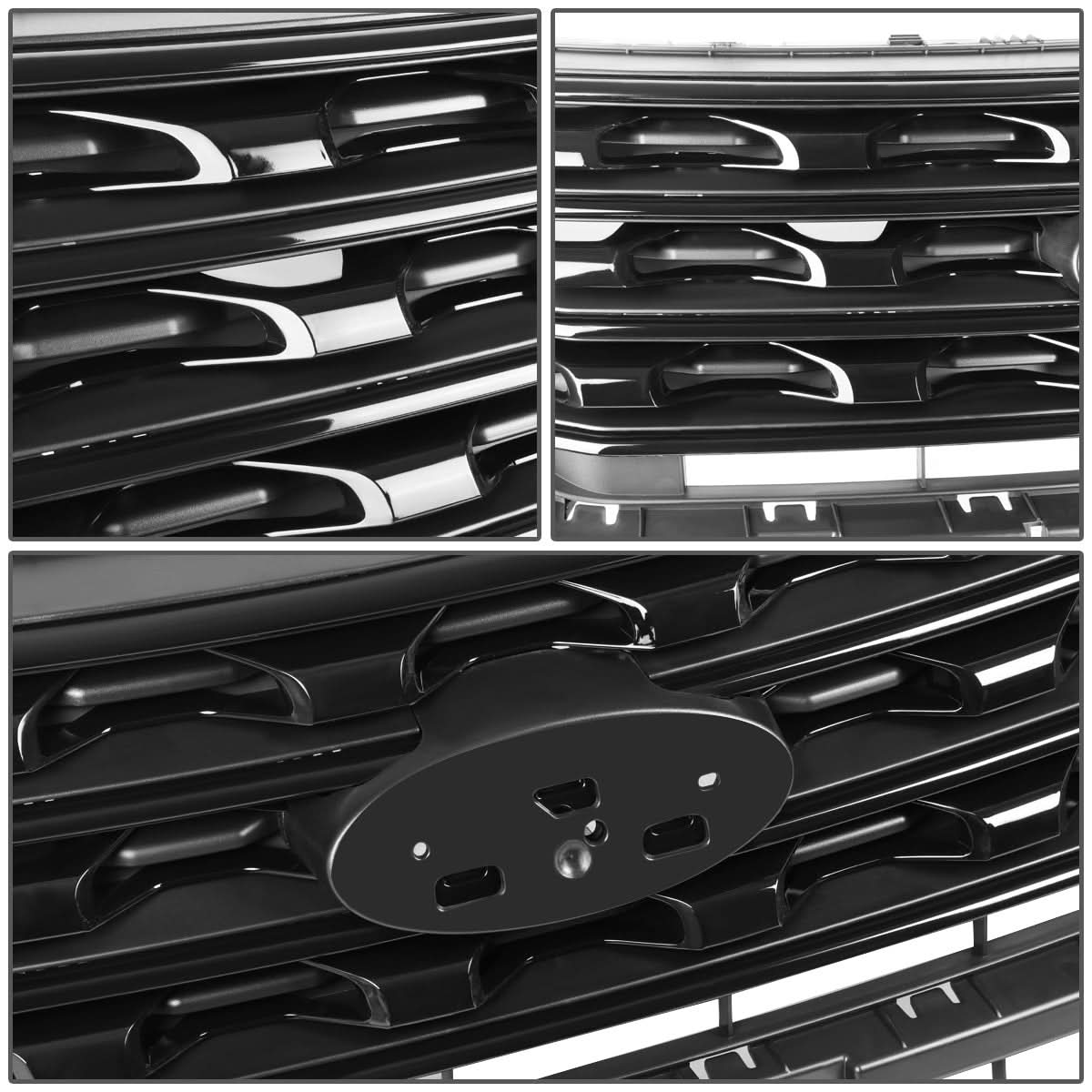 2016-2017 Ford Explorer OE Factory Style Glossy Black Grille