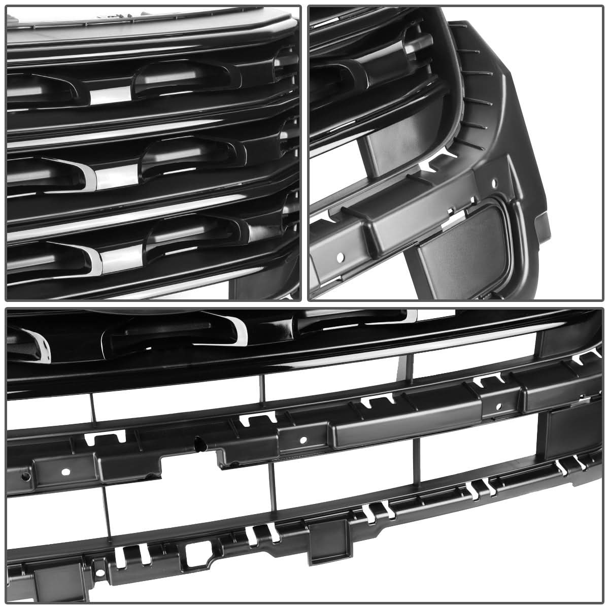 2016-2017 Ford Explorer OE Factory Style Glossy Black Grille