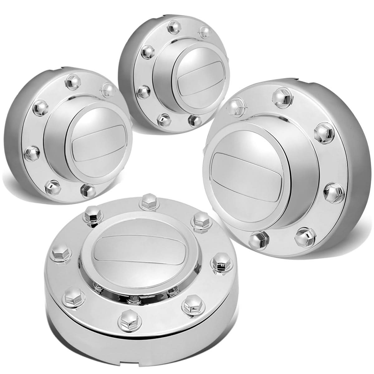 2011-2016 Dodge Ram 3500 Dually Wheel Center Hub Caps 10-Hole 4pc