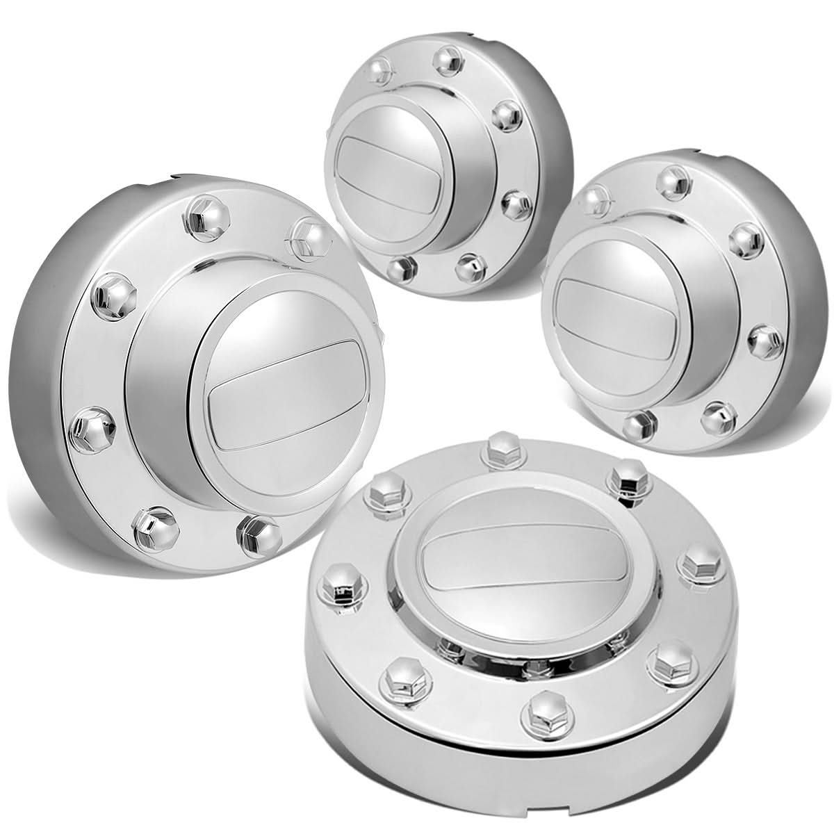 2011-2016 Dodge Ram 3500 Dually Wheel Center Hub Caps 10-Hole 4pc