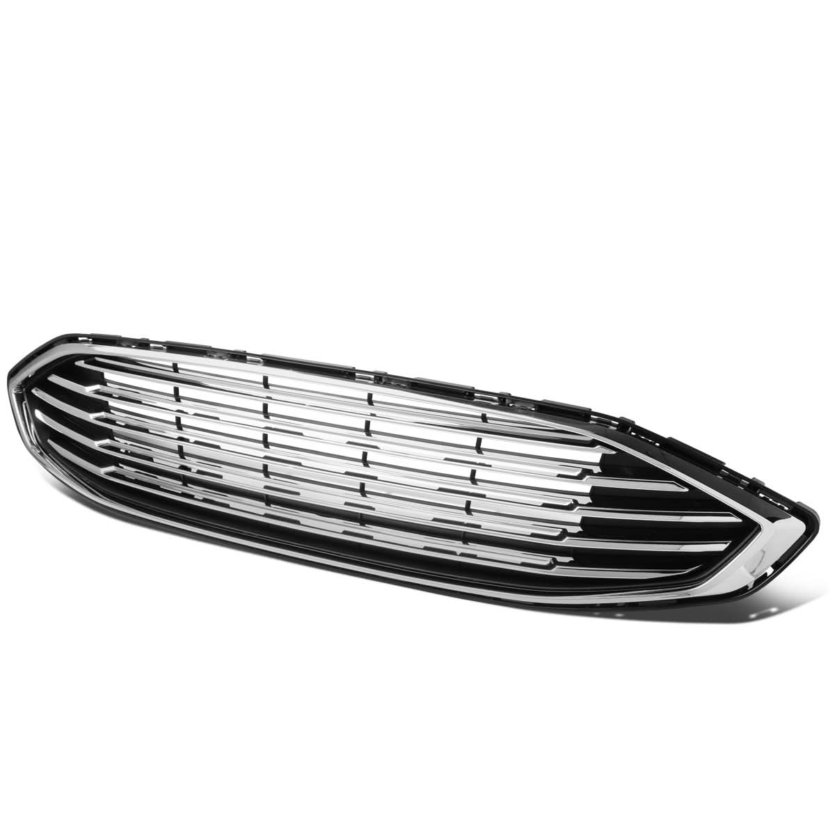 2017-2018 Ford Fusion OE Style Black Chrome Grille