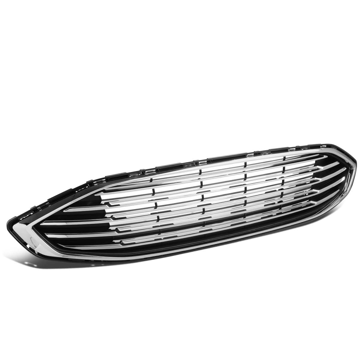 2017-2018 Ford Fusion OE Style Black Chrome Grille