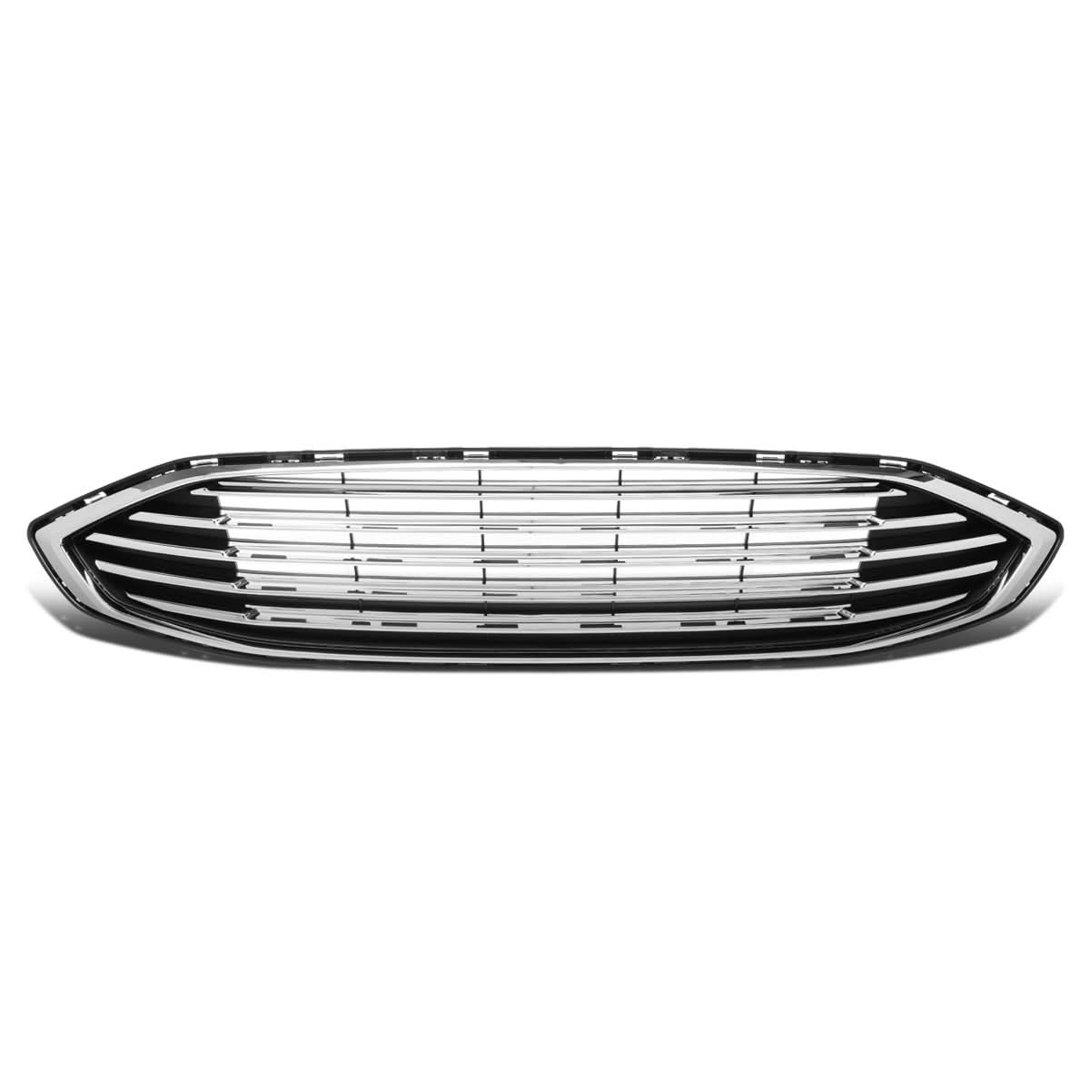 2017-2018 Ford Fusion OE Style Black Chrome Grille