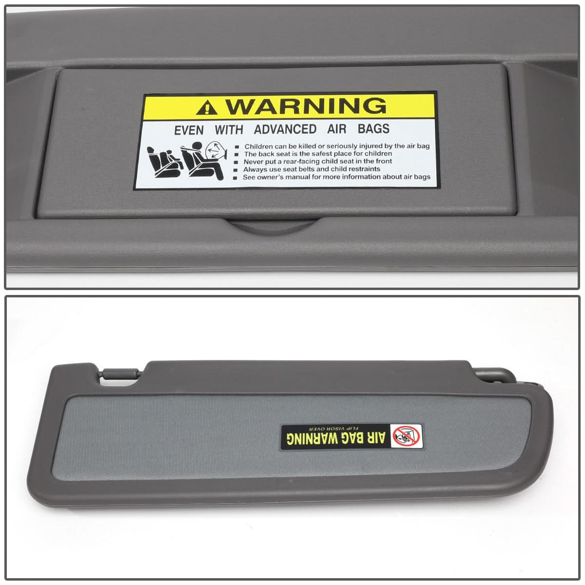 2006-2011 Honda Civic Sun Visor - Driver Side Dark Gray