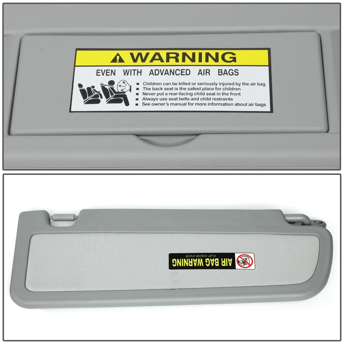 2006-2011 Honda Civic Driver Side Sun Visor - Gray