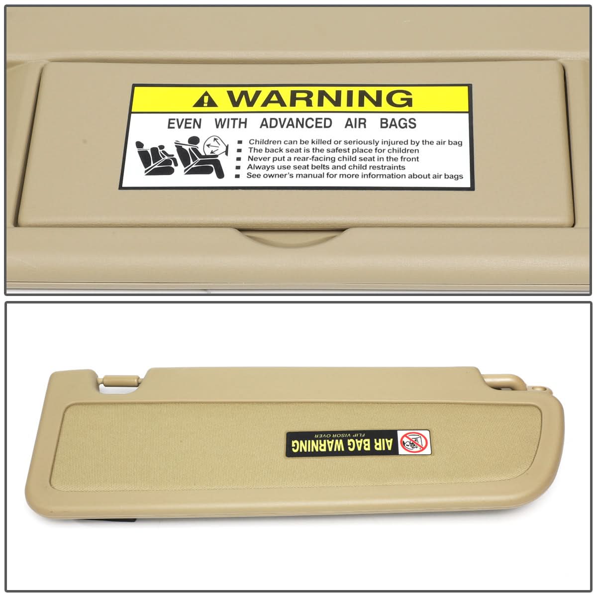 06-11 Honda Civic Sun Visor Driver Side Beige