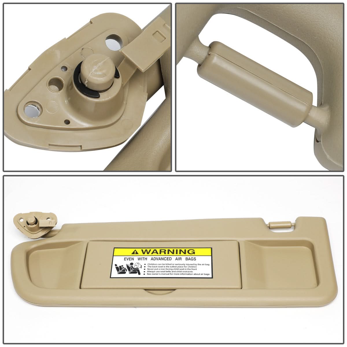 06-11 Honda Civic Sun Visor Driver Side Beige