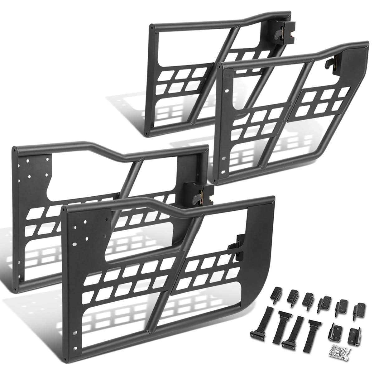 07-18 Jeep Wrangler JK Unlimited Safari Doors Set - Textured Black