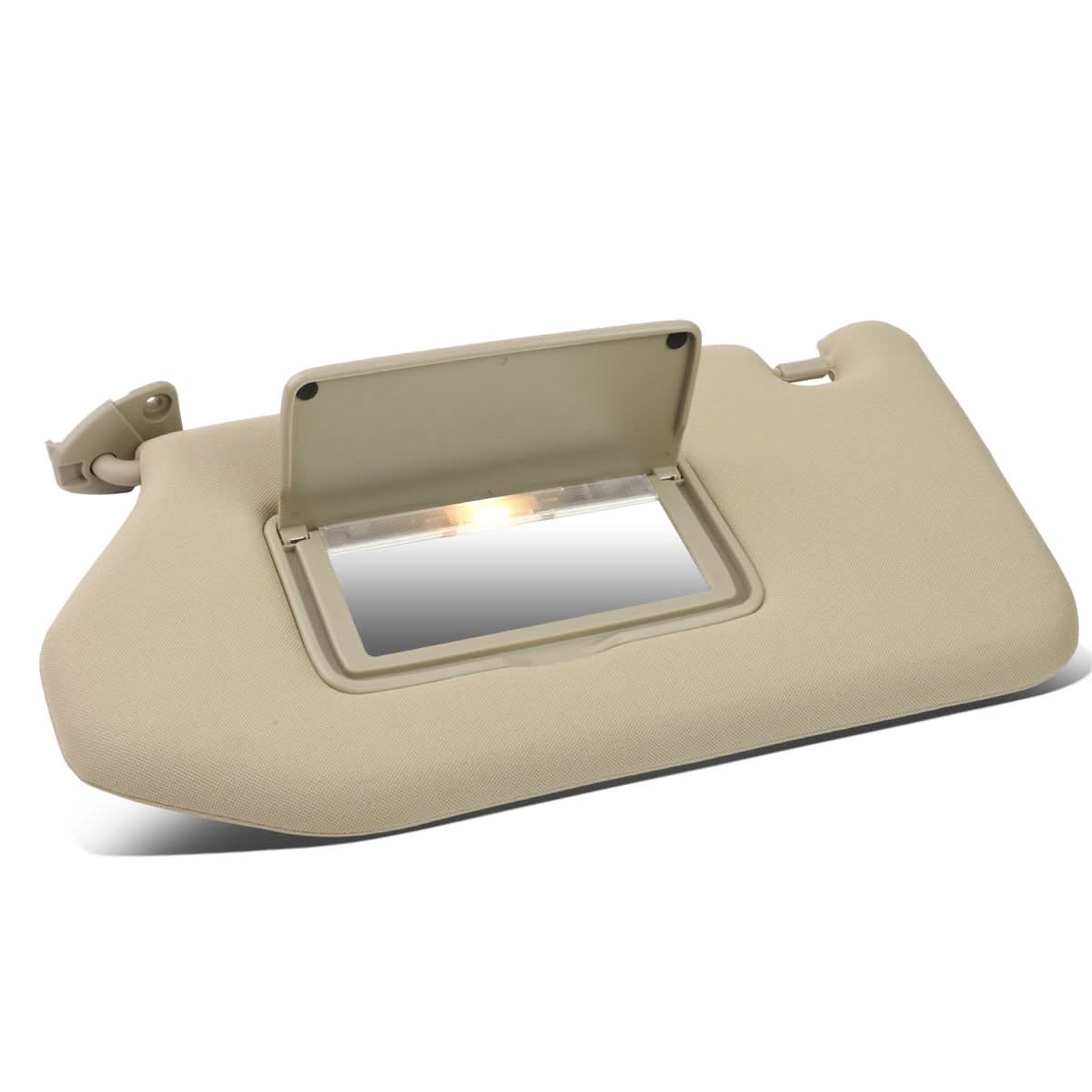 2013-2019 Nissan Pathfinder Sun Visor Driver Side Beige w/ Vanity Light