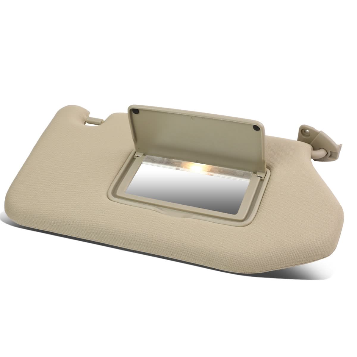 13-19 Nissan Pathfinder Sun Visor w/ Vanity Light Passenger Beige