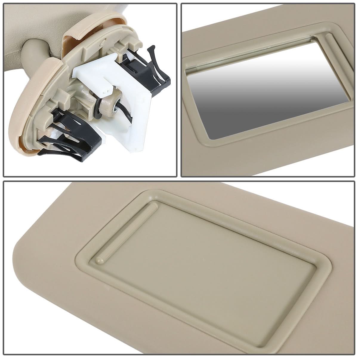 2006-2012 Toyota RAV4 Passenger Side Sun Visor - Beige
