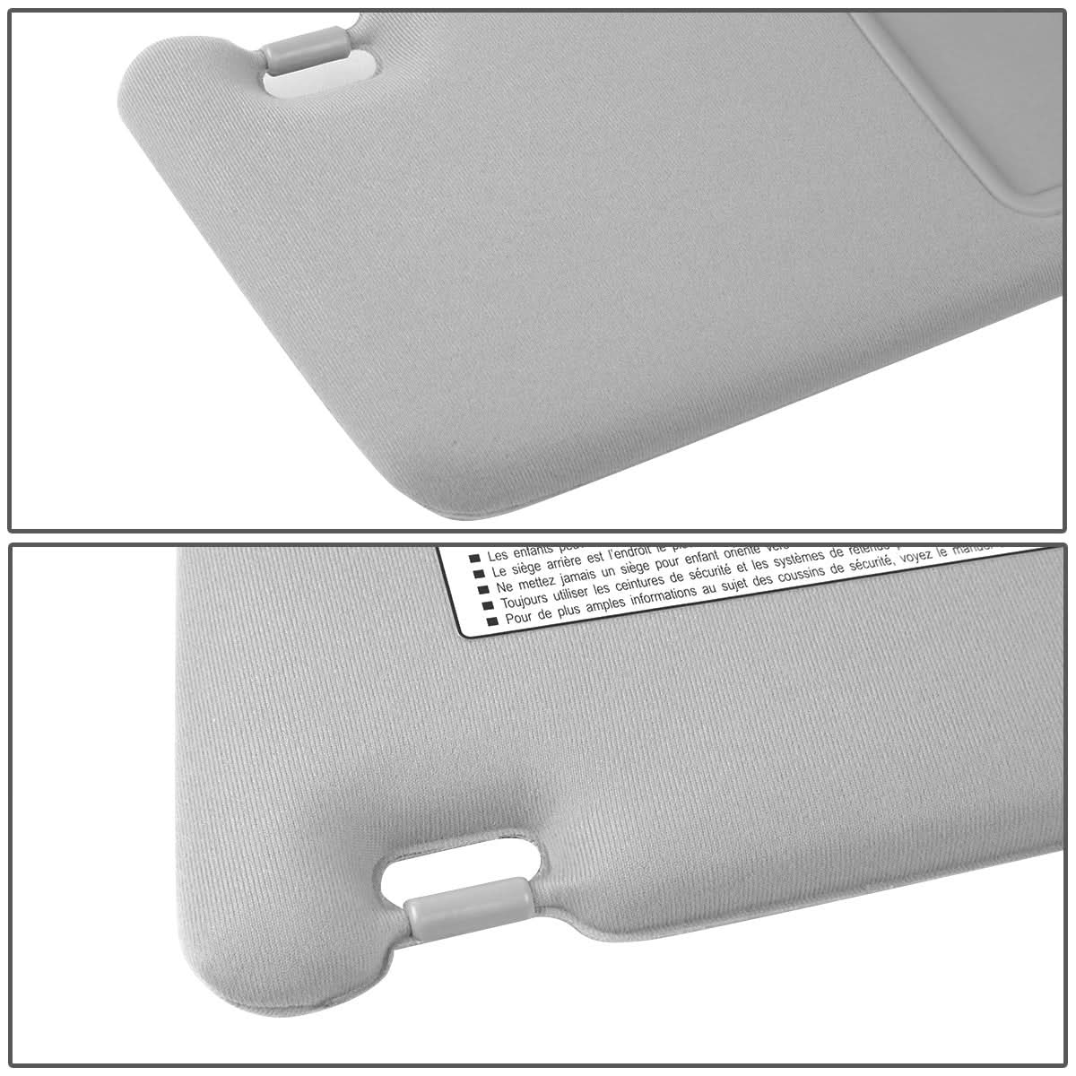 2009-2016 Toyota Venza Sun Visor Passenger Side Gray