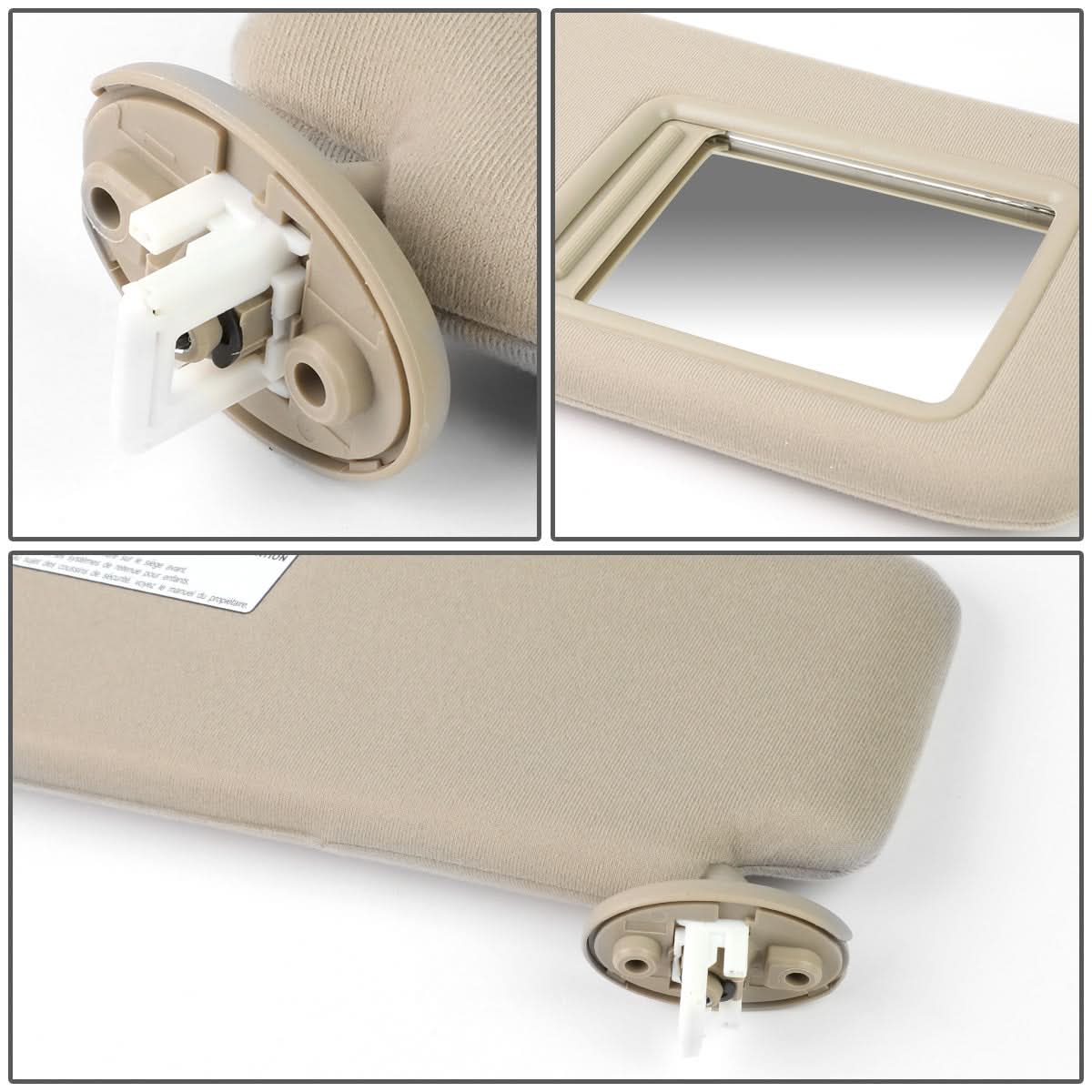 2009-2016 Toyota Venza Sun Visor - Passenger Side Beige