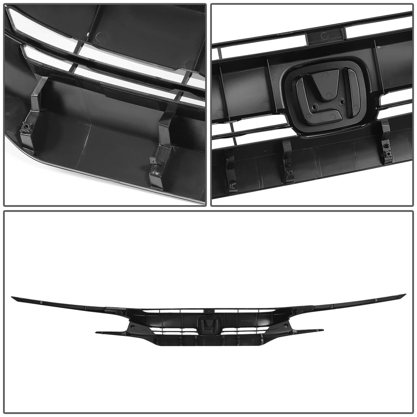2016-2021 Honda Civic Front Bumper Grille - Black