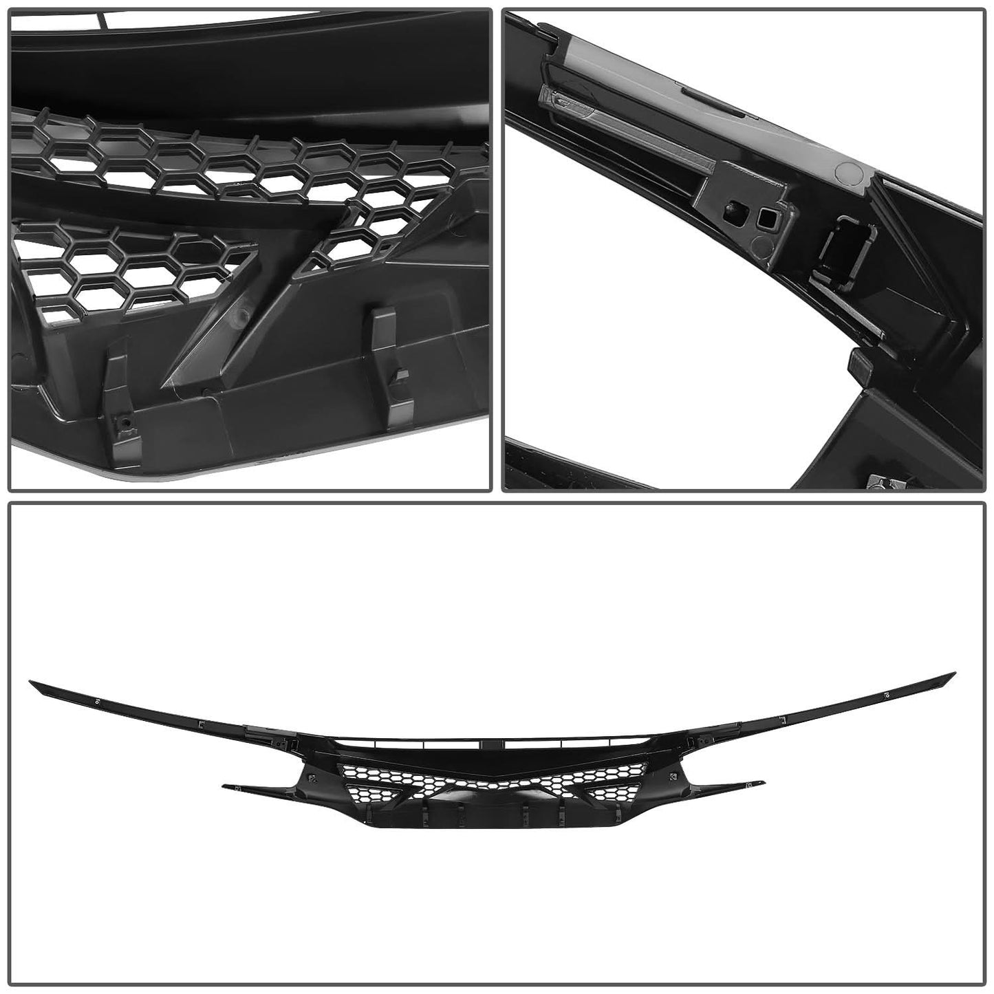 2016-2021 Honda Civic Honeycomb Mesh Front Bumper Grille