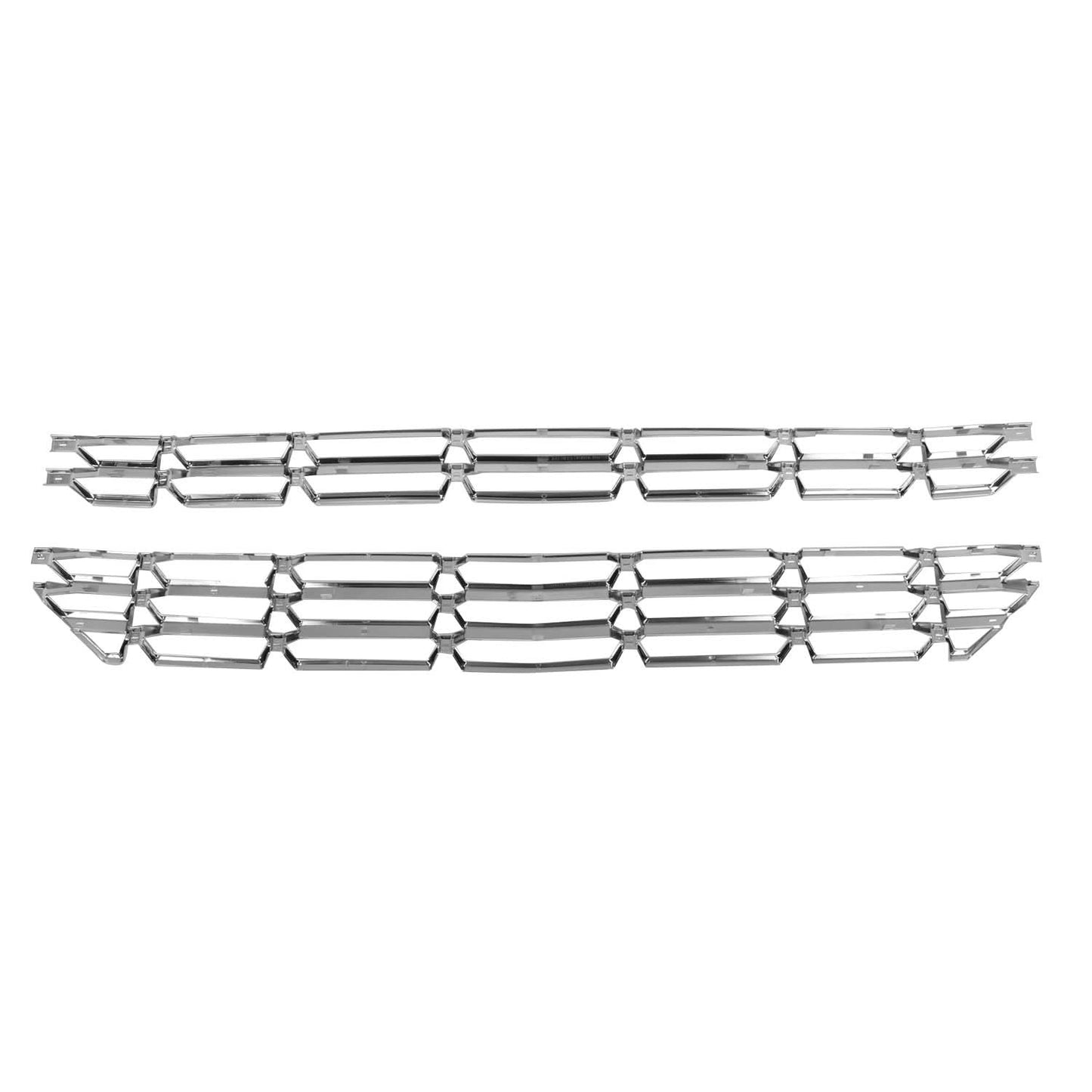2016-2018 Chevrolet Silverado 1500 Chrome Grille Overlay Insert - 2PCS