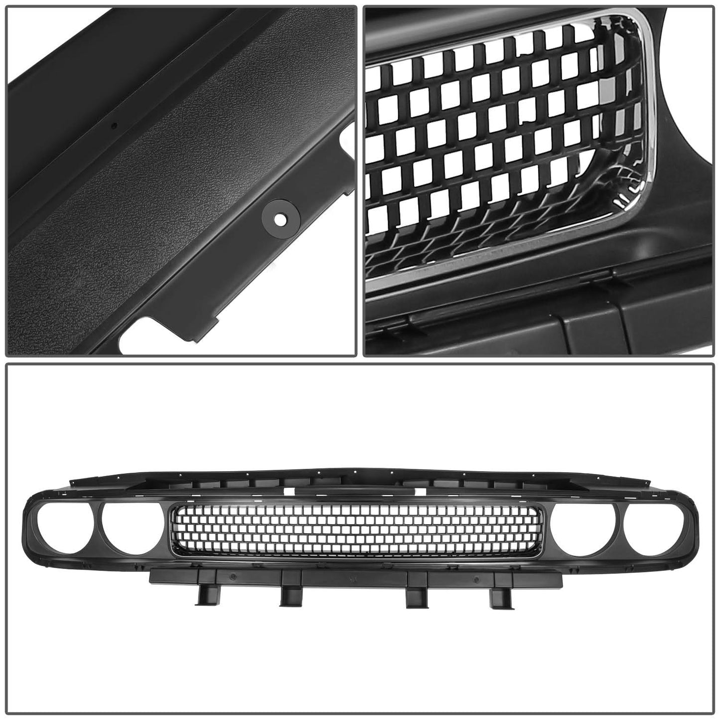 08-14 Dodge Challenger Front Bumper Grille - Matte Black