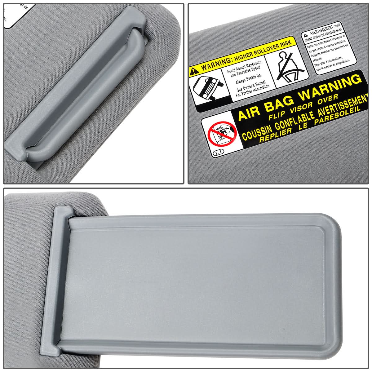 2005-2011 Toyota Tacoma Sun Visor - Medium Grey