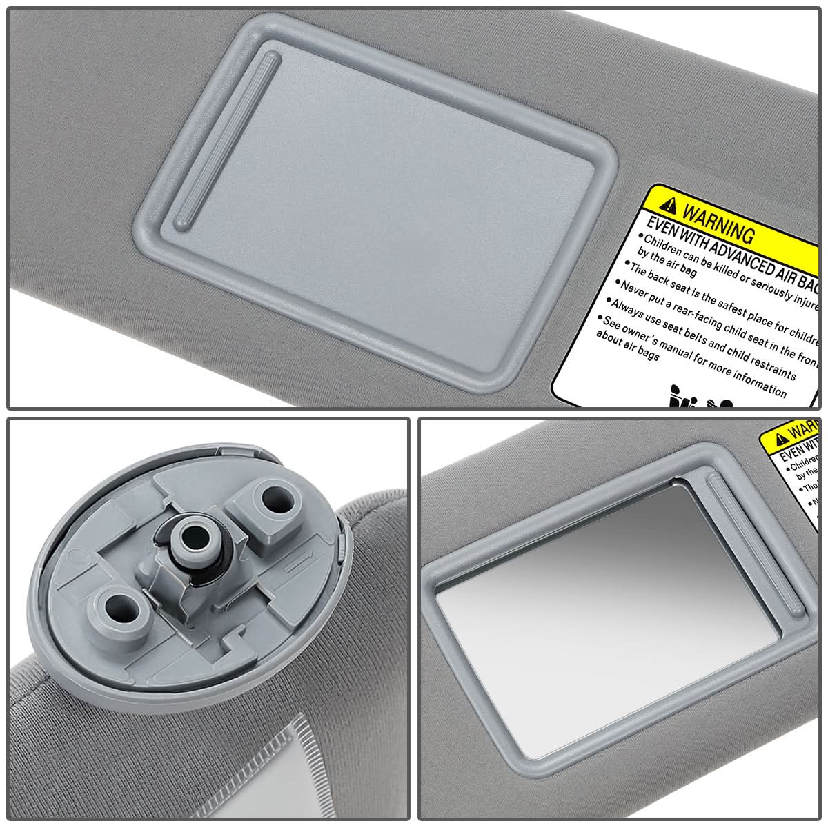 2005-2011 Toyota Tacoma Sun Visor - Medium Grey