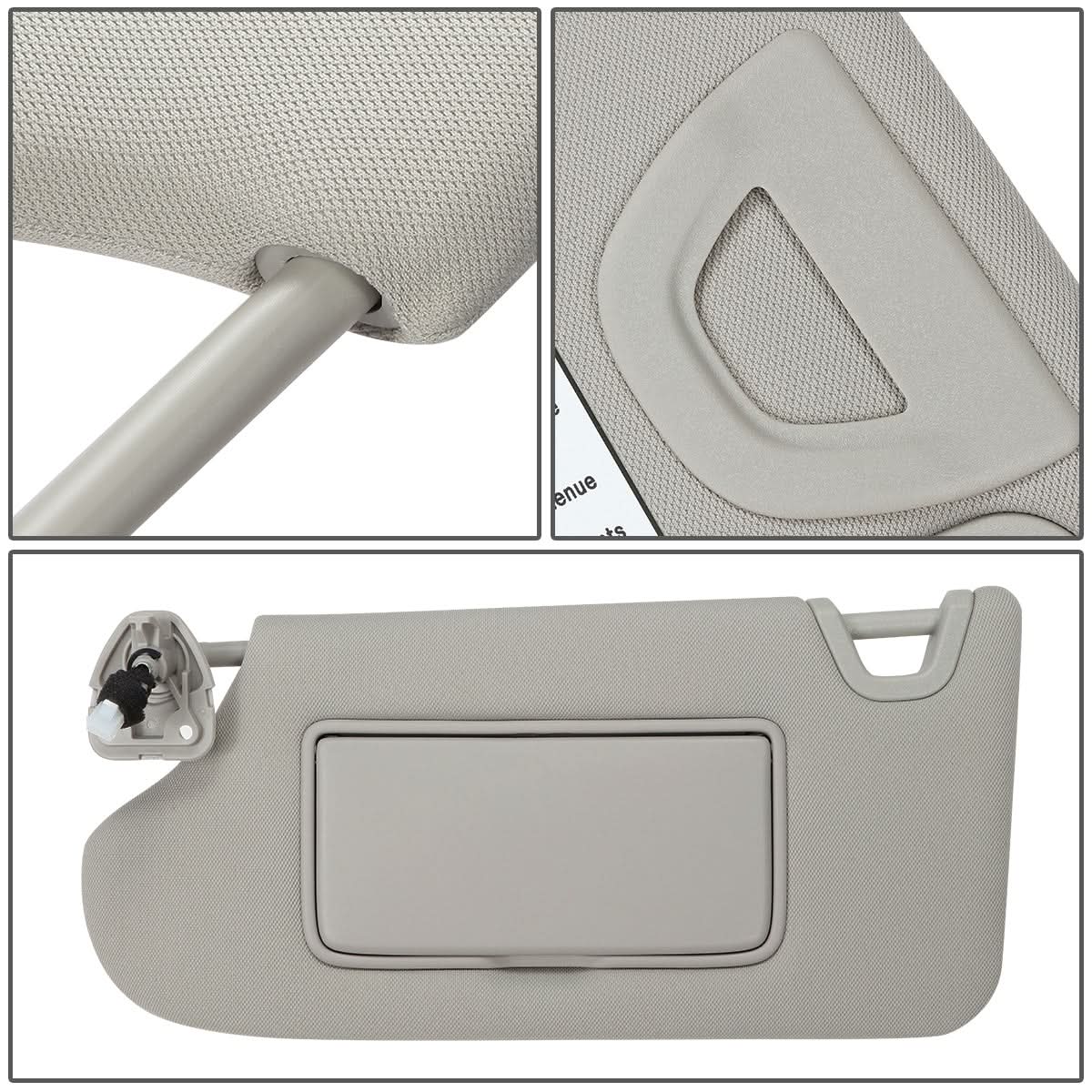 2013-2018 Nissan Altima Sun Visor with Lighted Mirror - Gray