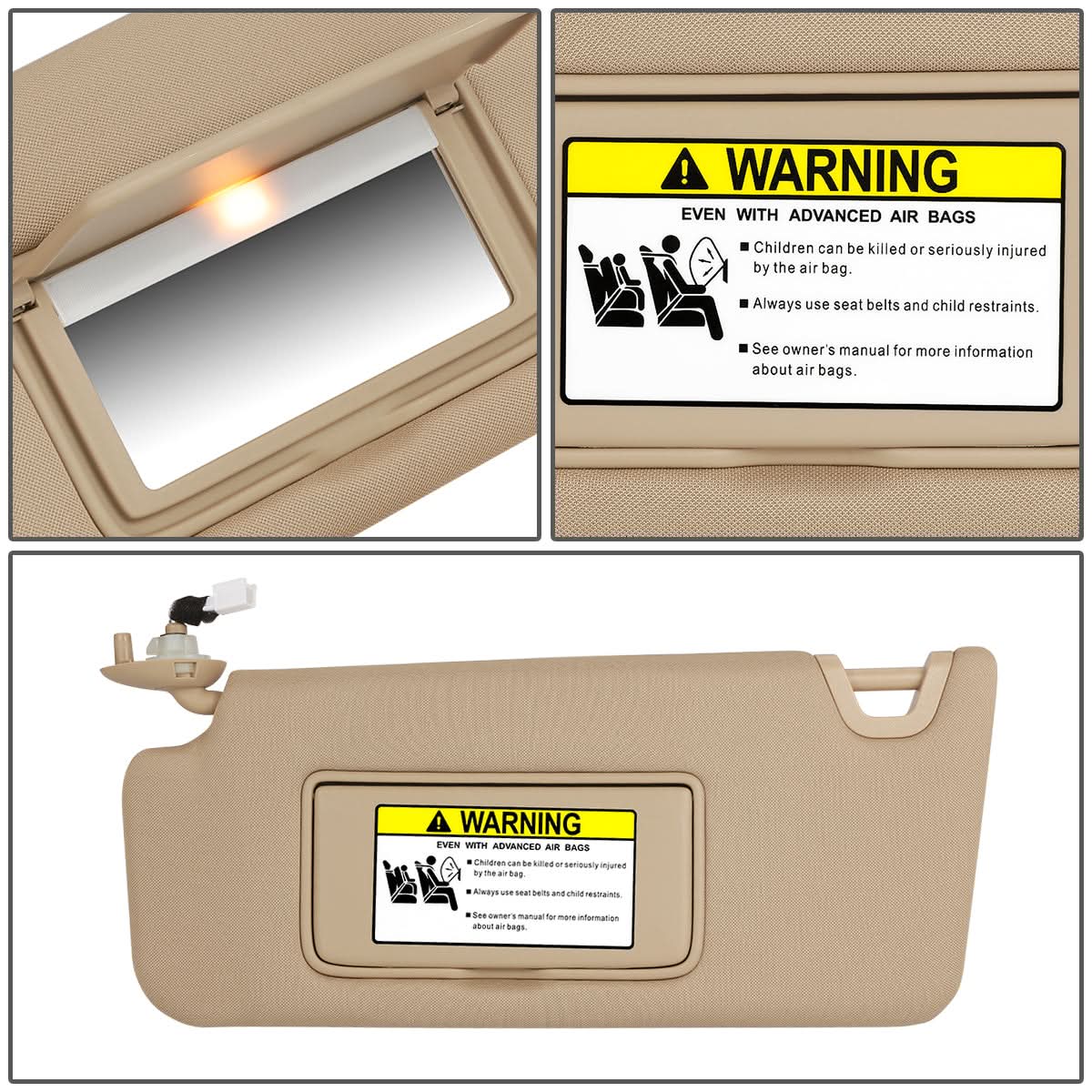 2008-2012 Honda Accord Sun Visor - Tan