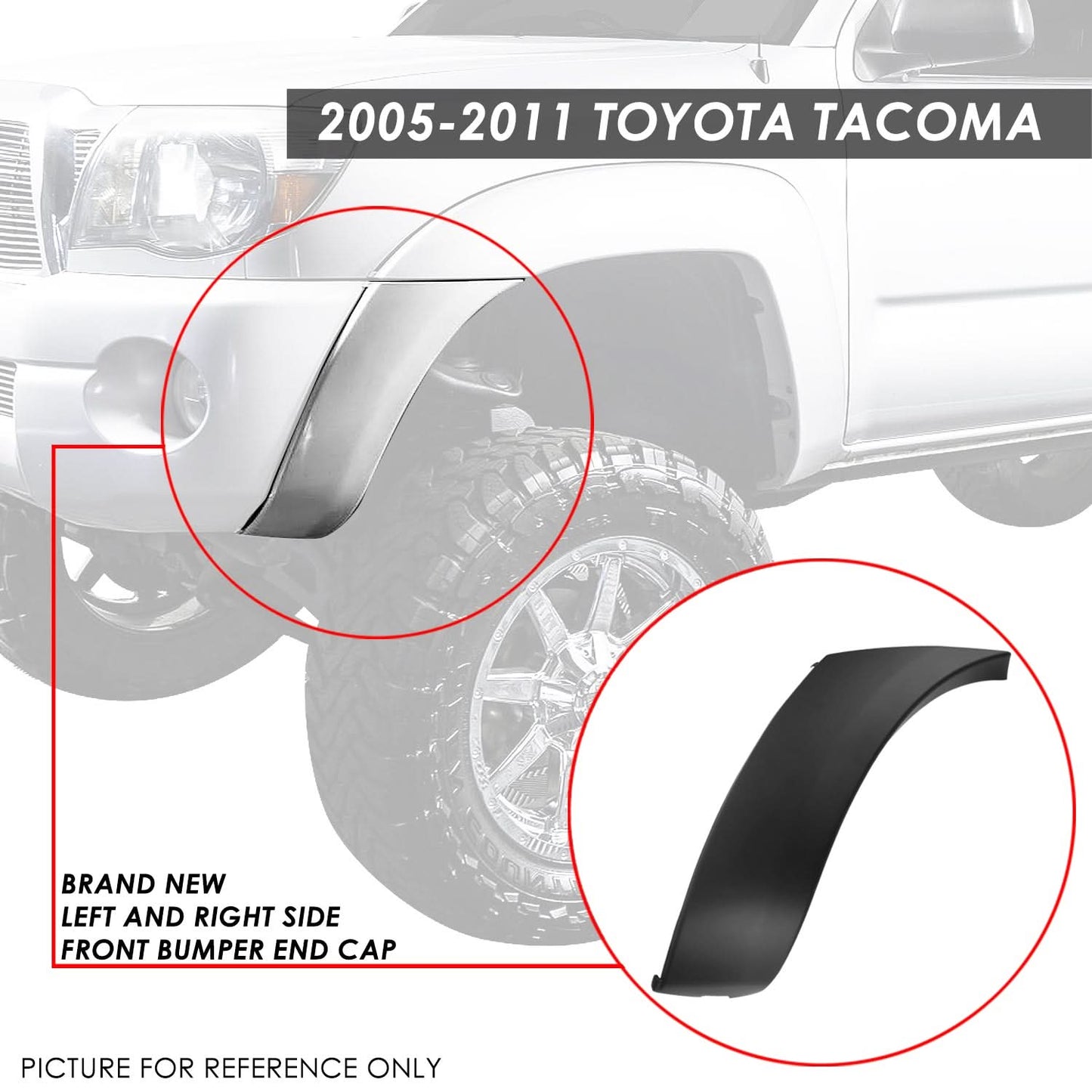 05-11 Toyota Tacoma Front Bumper Inserts & Covers ABS