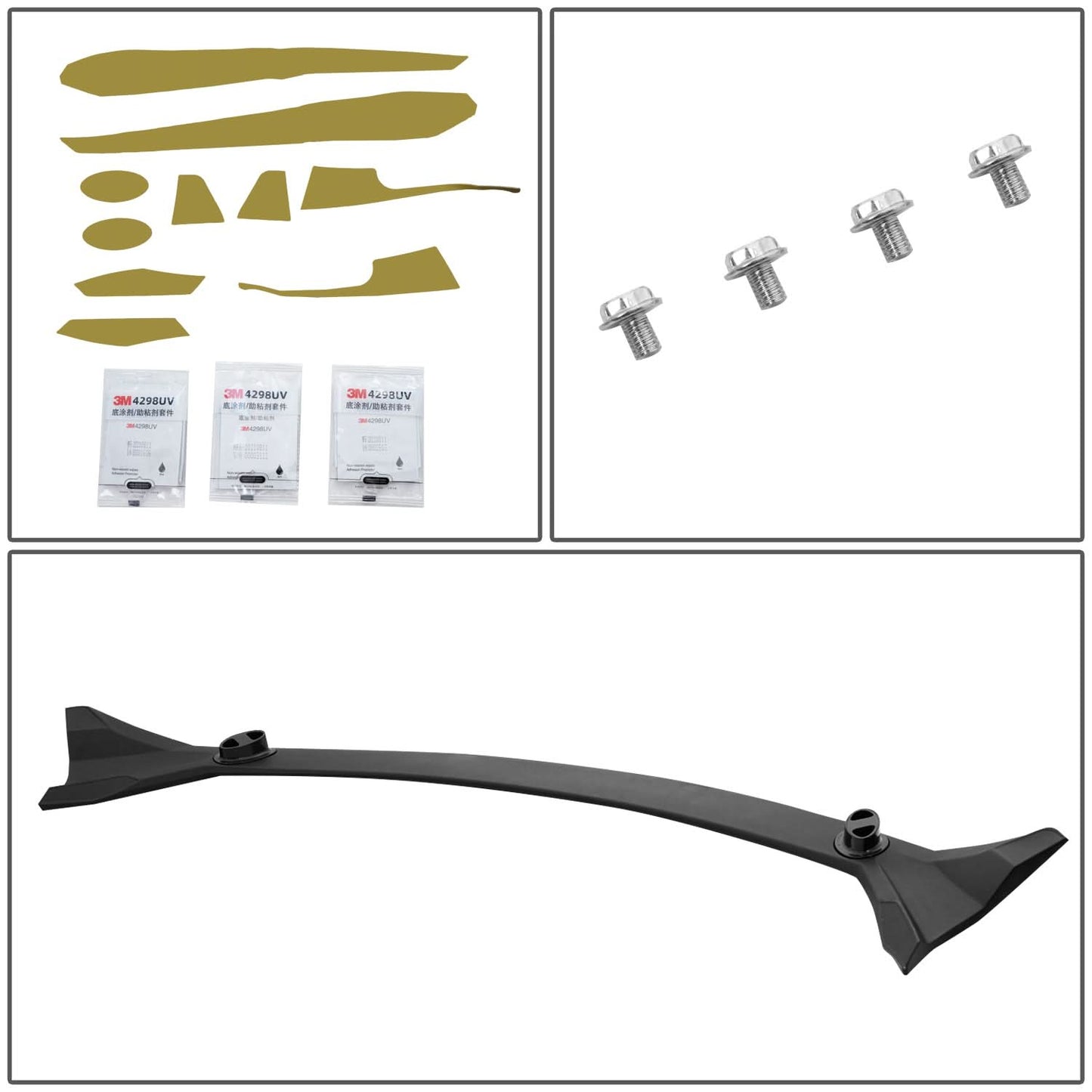 17-22 Tesla Model 3 Rear Spoiler - Matte Black