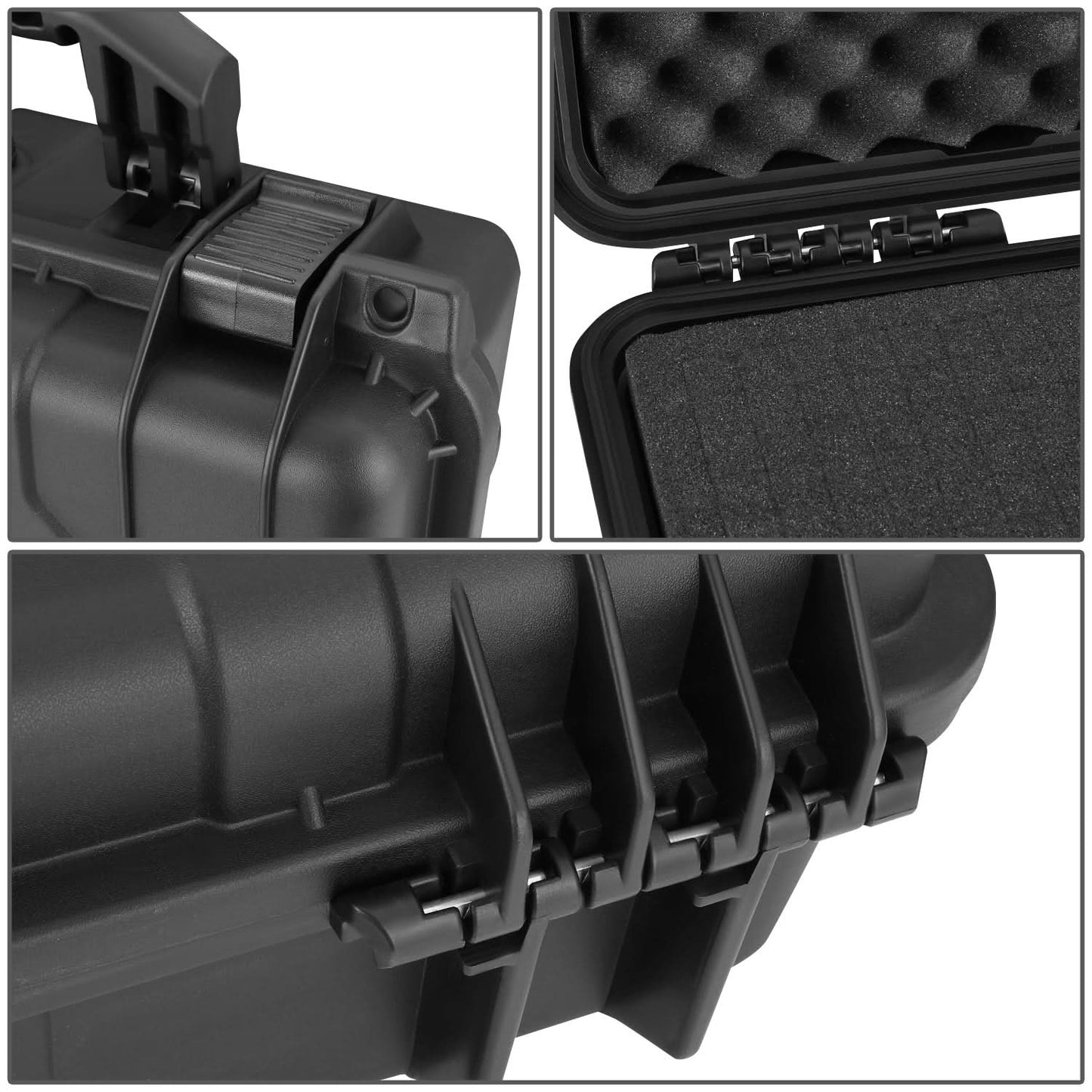 14-3/4" x 10-1/2" x 5" Polypropylene Carrying Case - Matte Black