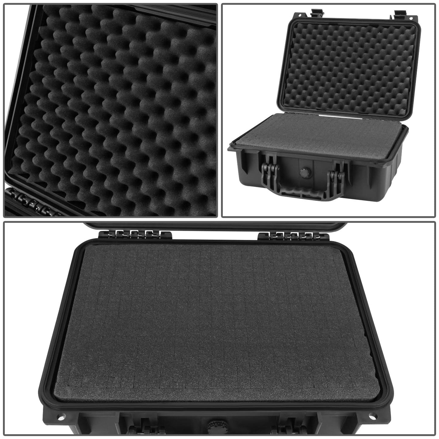 14-3/4" x 10-1/2" x 5" Polypropylene Carrying Case - Matte Black