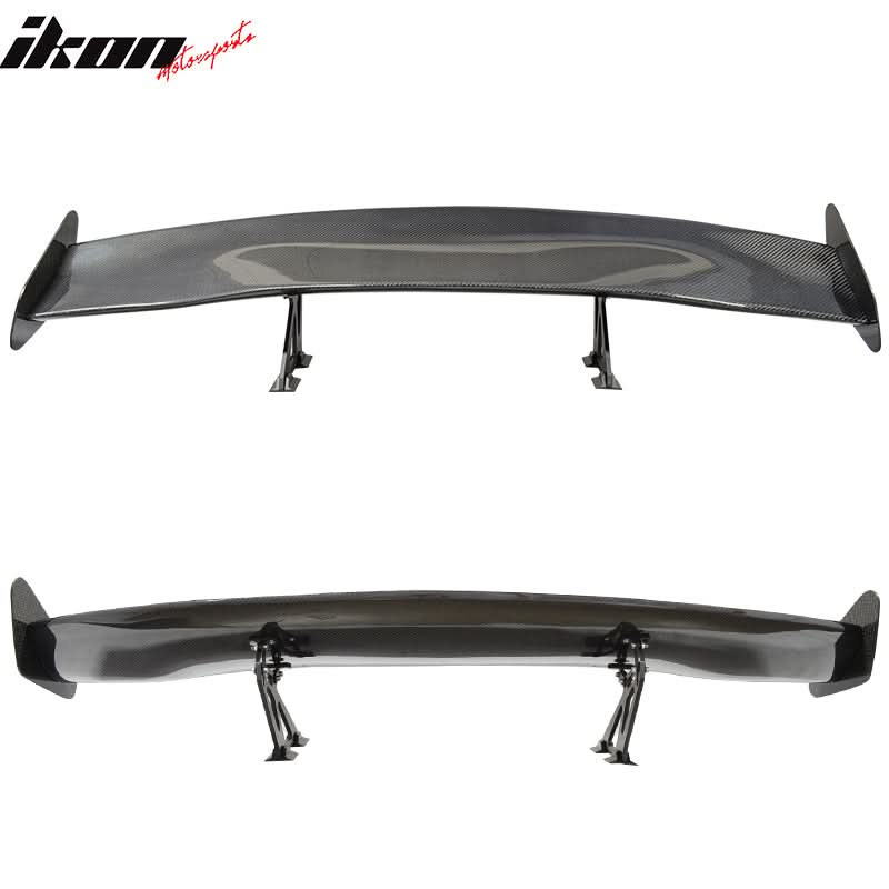 56"Inch GT Style 3D Carbon Fiber Racing Race Drag Trunk Spoiler Wing