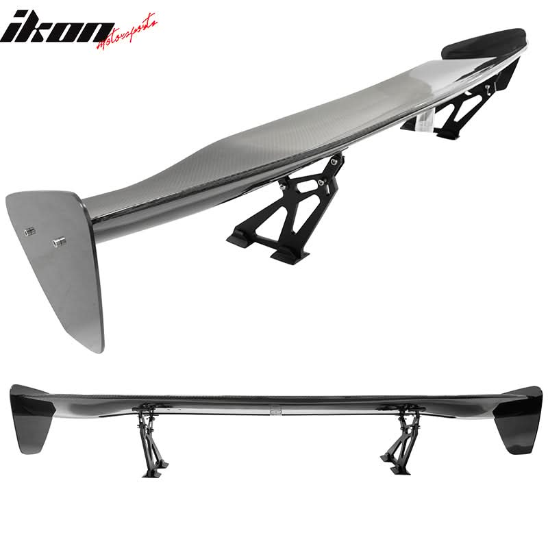 Universal 56" Inch GT Style Racing Trunk Spoiler Wing 3D Carbon Fiber