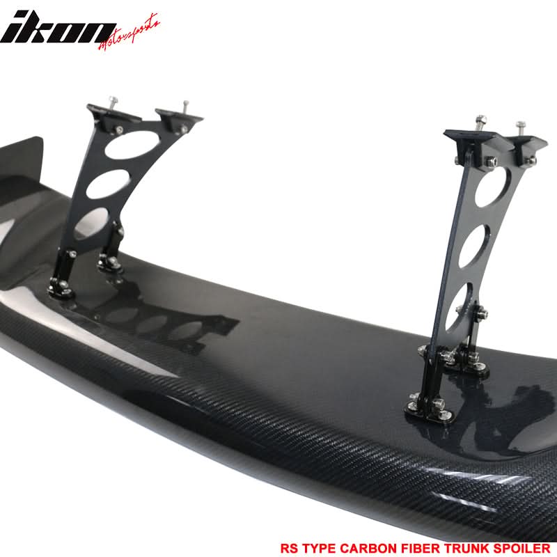Universal 57" JDM GT RS Style 3D Rear Trunk Spoiler Wing Carbon Fiber