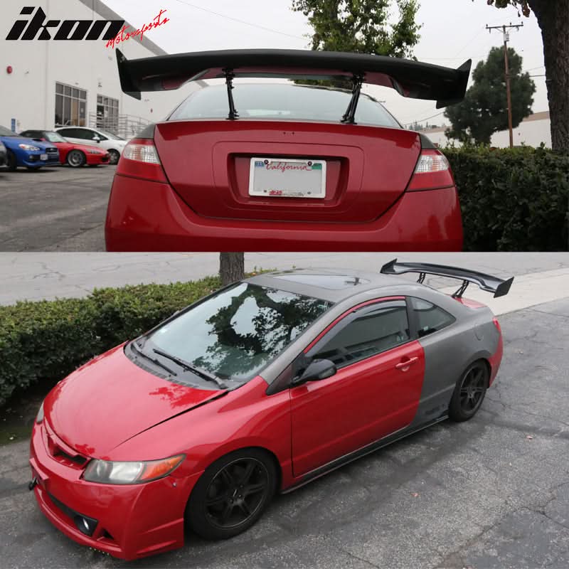 2006-2011 Honda Civic 57" Wide JDM Racing Trunk Spoiler Carbon Fiber