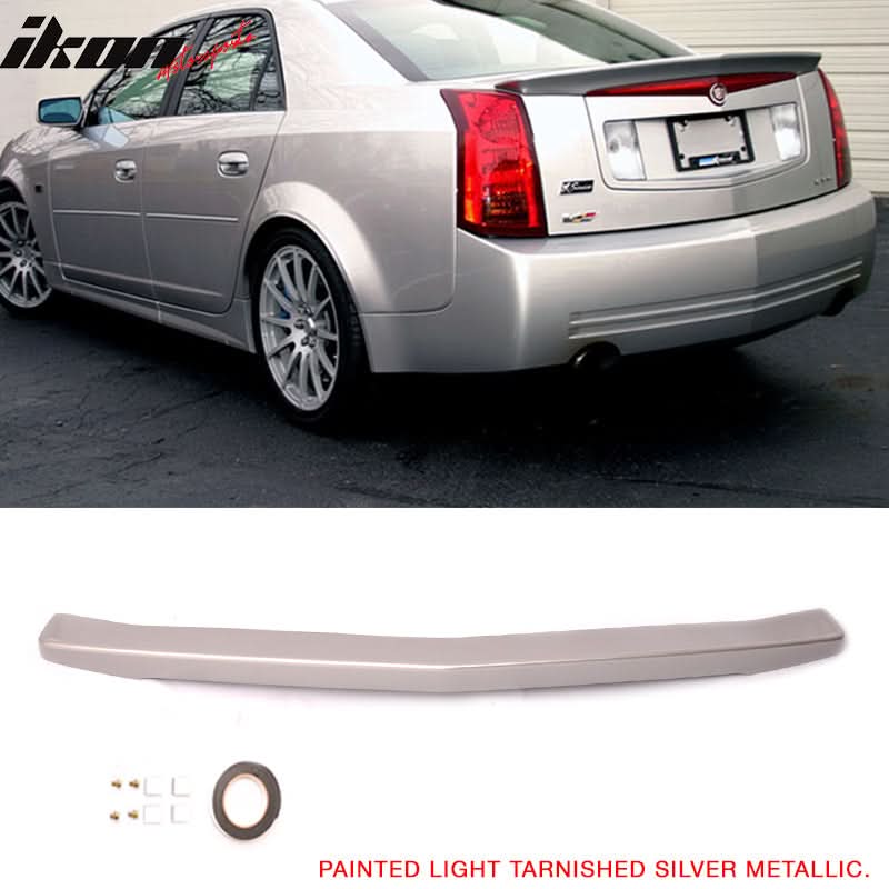 2003-2007 Cadillac CTS Sedan Painted Color ABS Rear Trunk Spoiler Wing