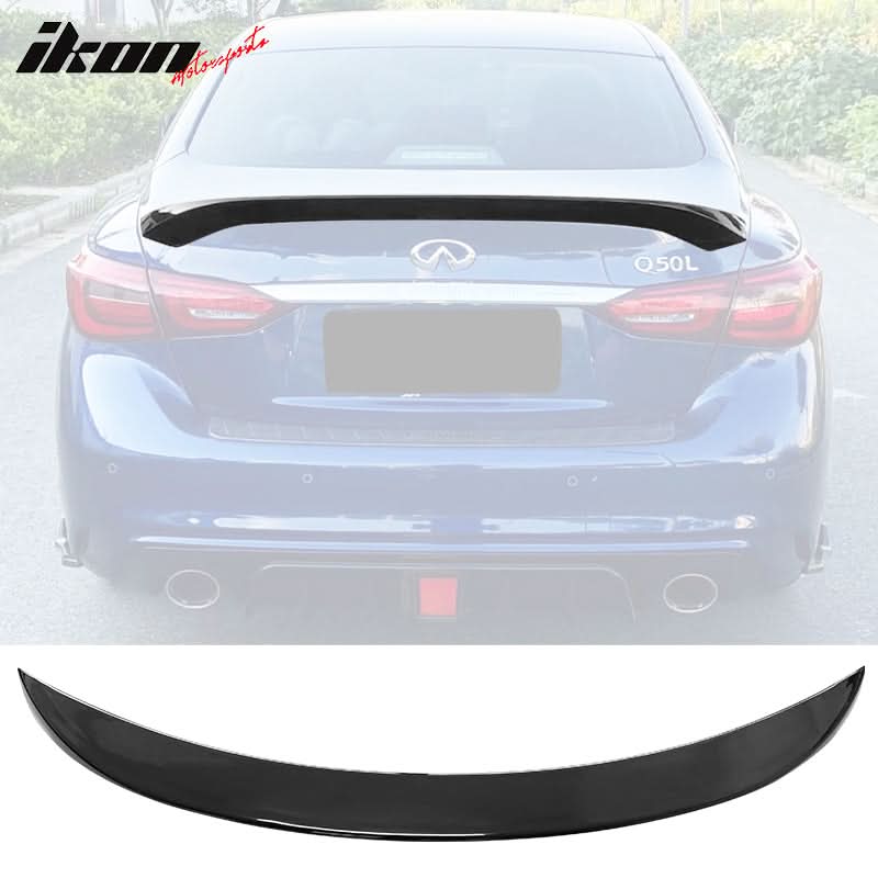2014-2023 Infiniti Q50 AS Style Rear Trunk Spoiler Wing ABS