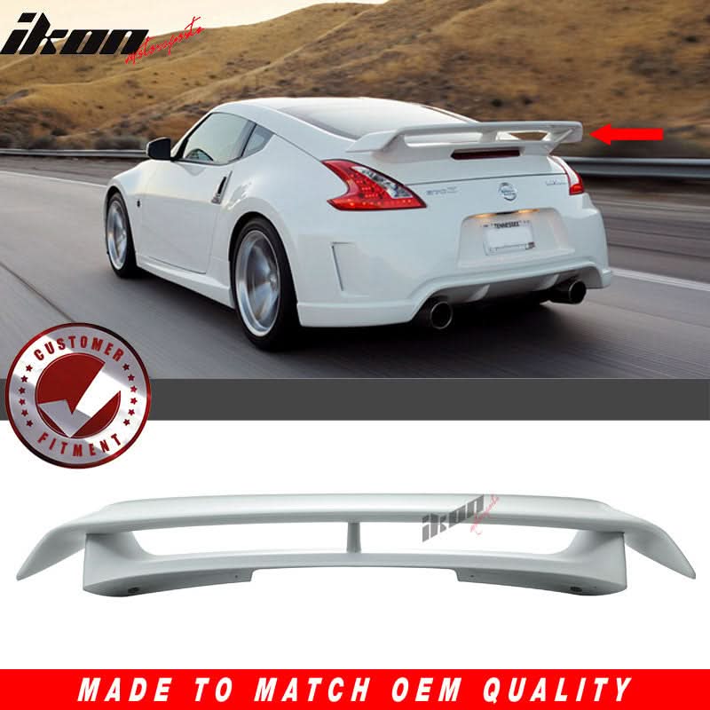 2009-2021 Nissan 370Z Coupe Rear Trunk Spoiler Ducktail Wing Lip ABS