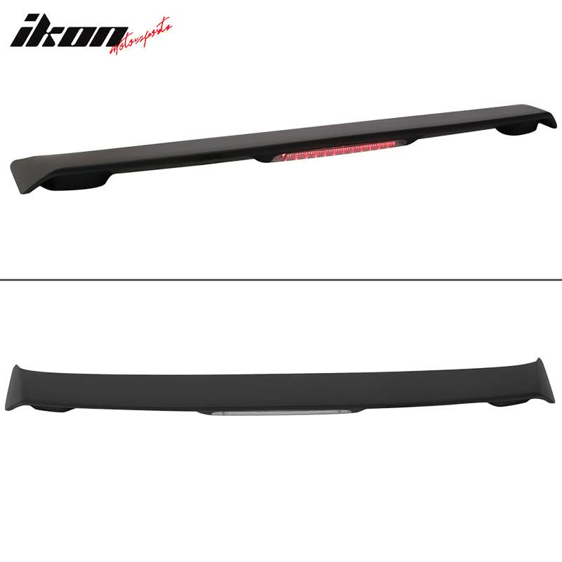 2009-2011 Corolla S LE XLE Black Rear Spoiler Wing LED Brake Lamp ABS