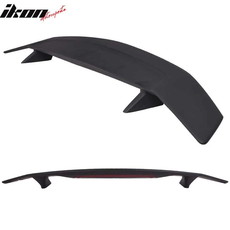 Universal Fit IKON Style Matte Black Rear Spoiler Wing ABS